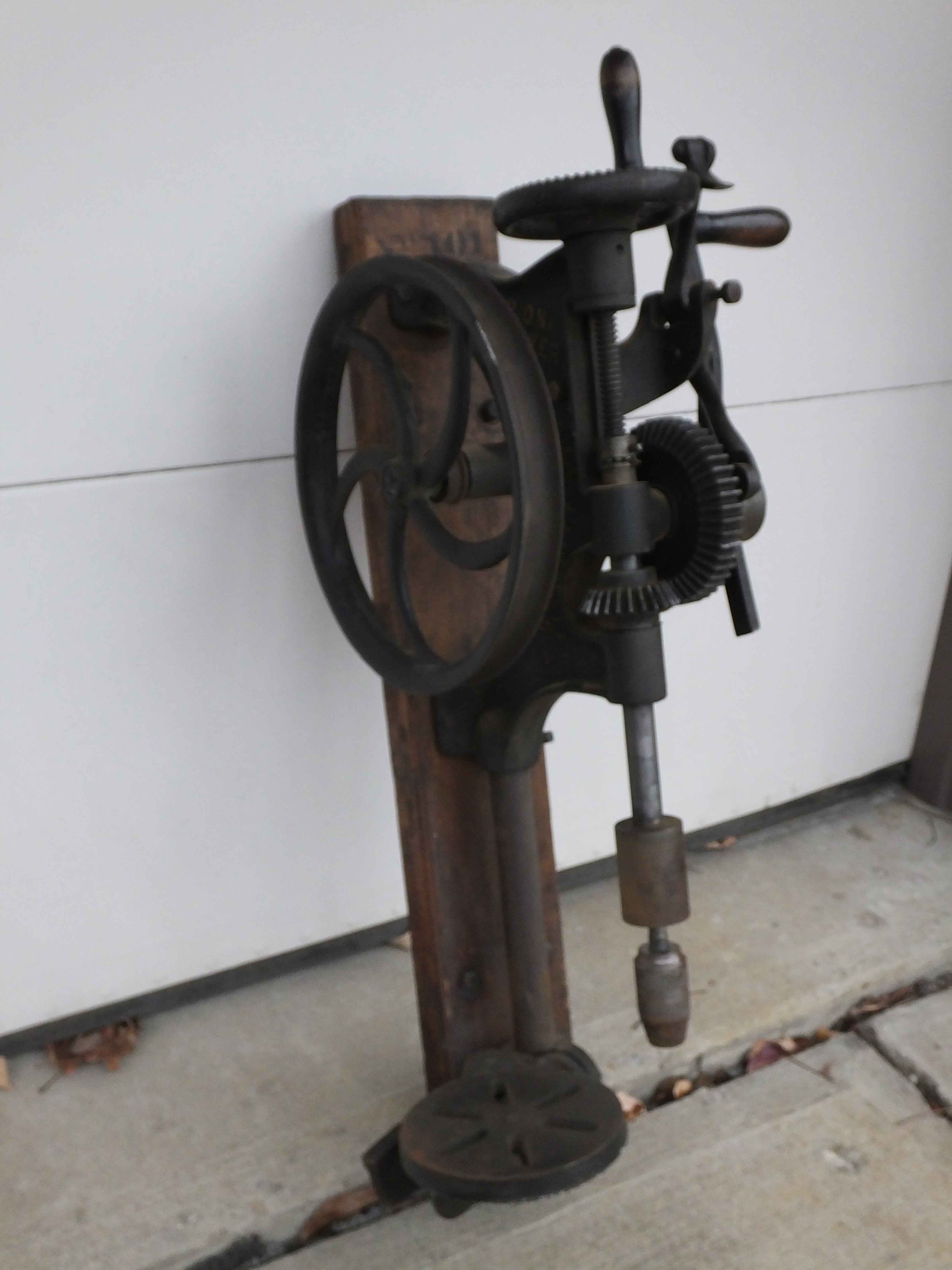Antique Champion Blower and Forge Drill Press