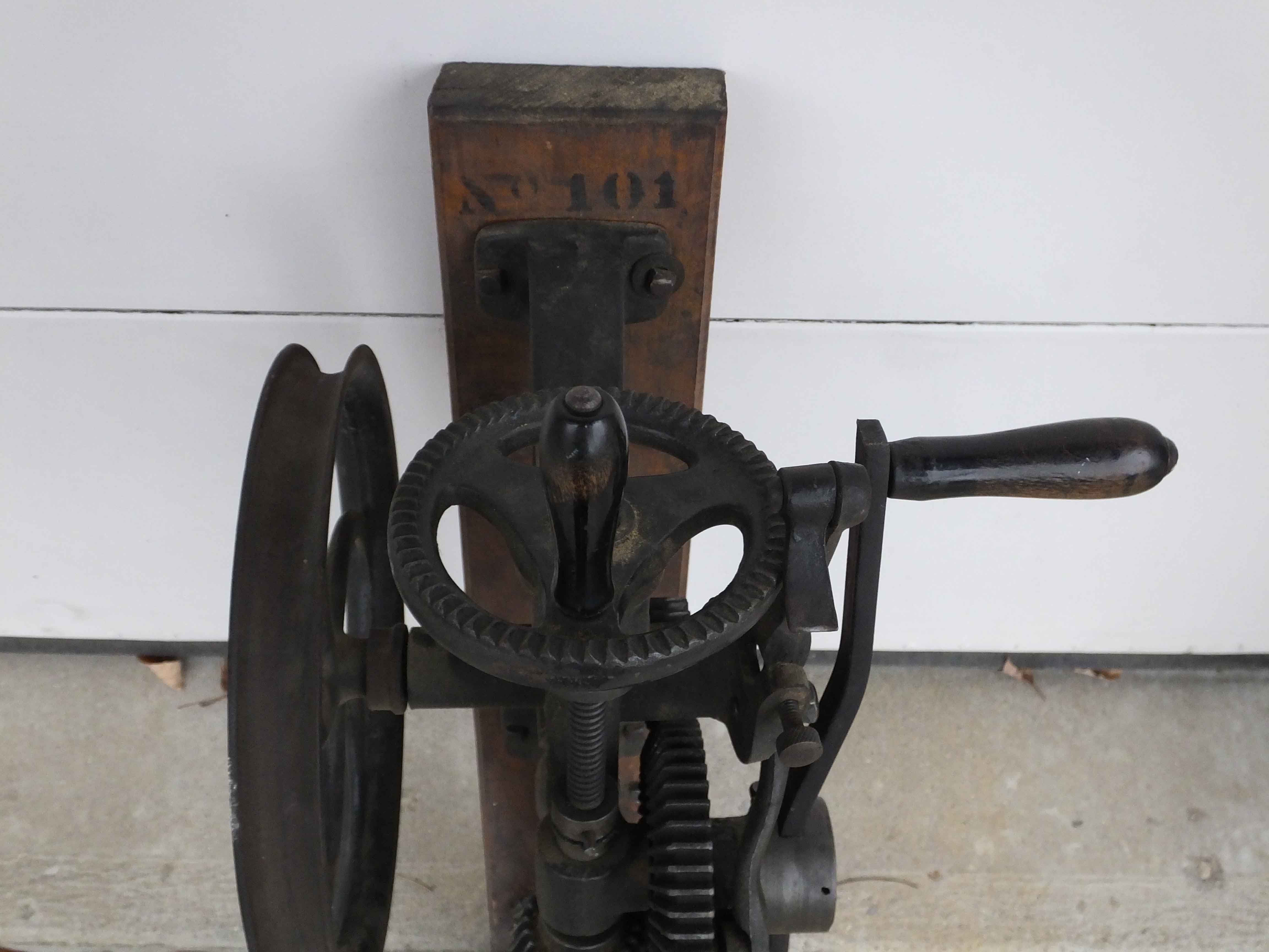 Antique Champion Blower and Forge Drill Press