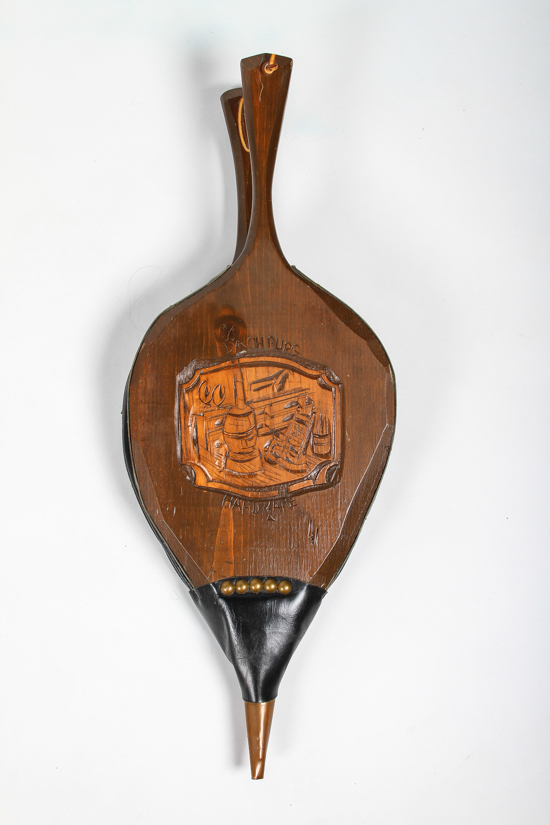 Vintage Lynchburg Hardware Bellows and Brass Toned Hearth Set