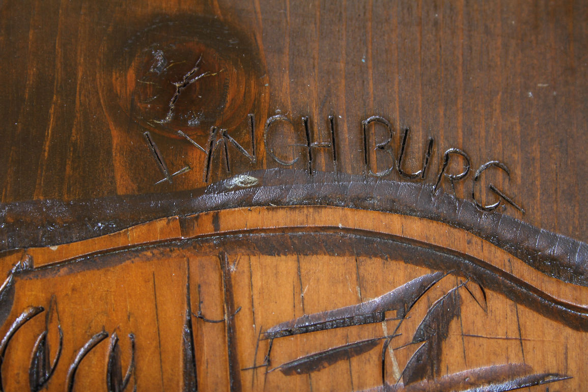 Vintage Lynchburg Hardware Bellows and Brass Toned Hearth Set