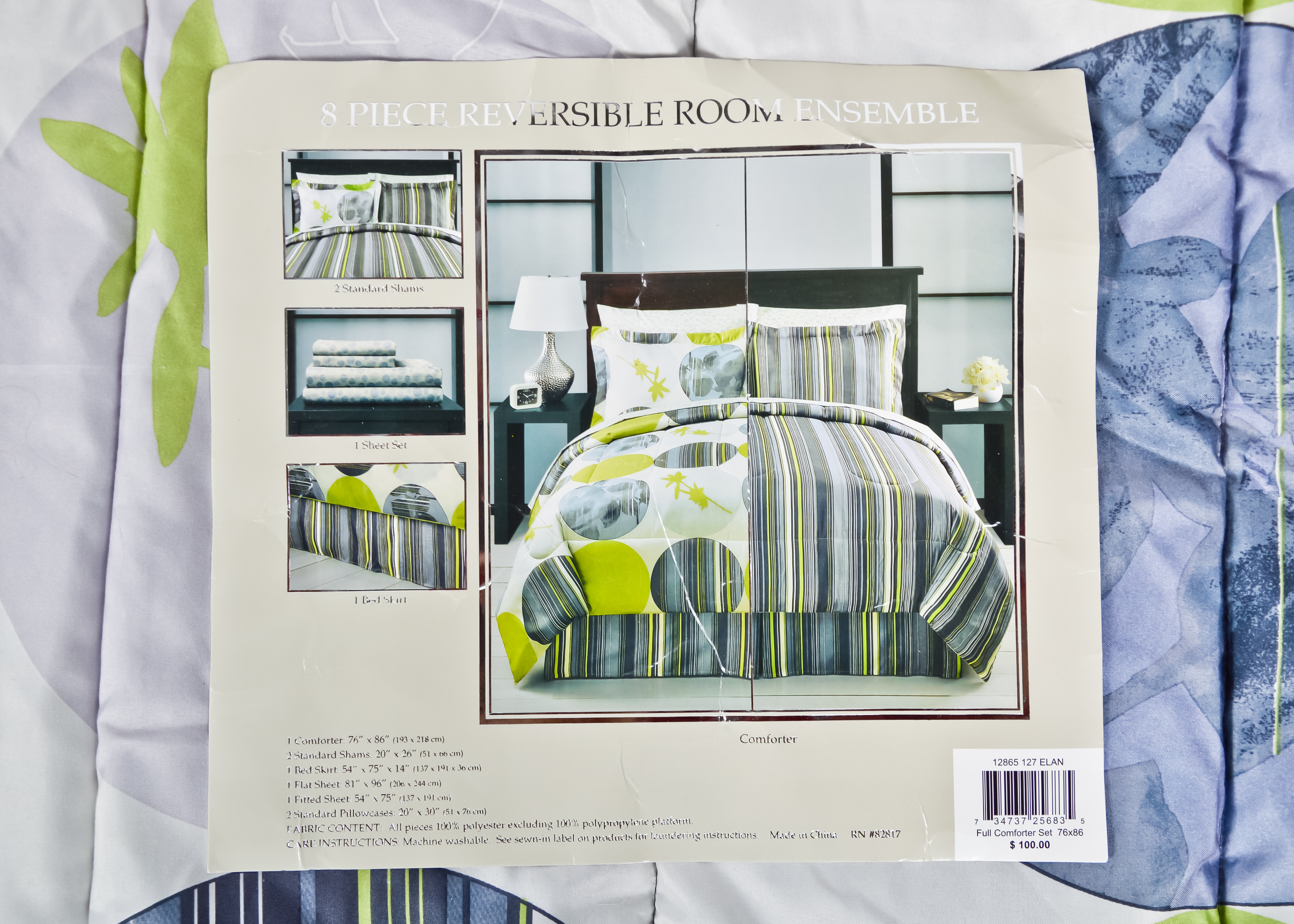 Full Sized Reversible Bed Set