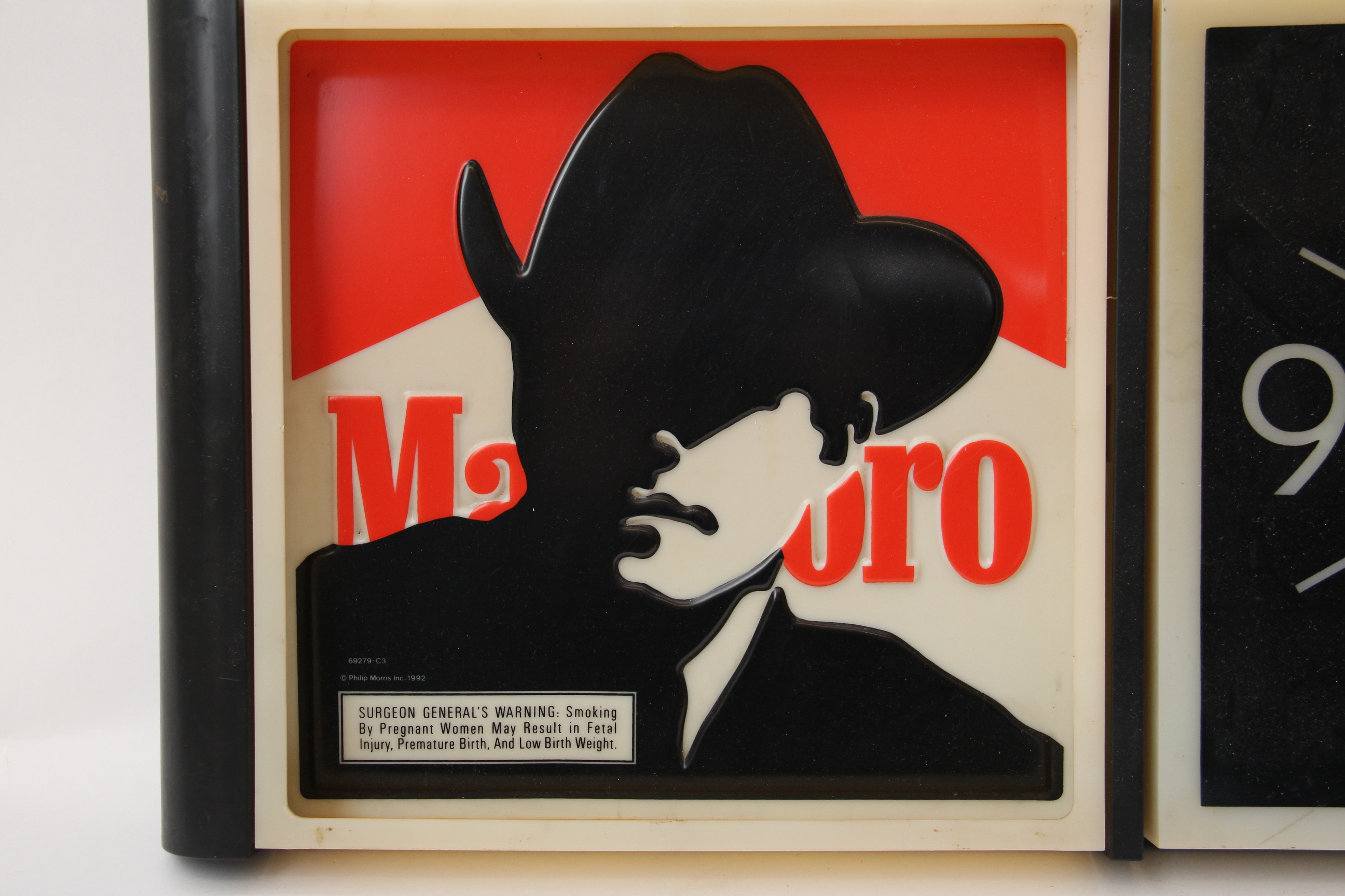 Marlboro Light Up Horizontal/Vertical Clock