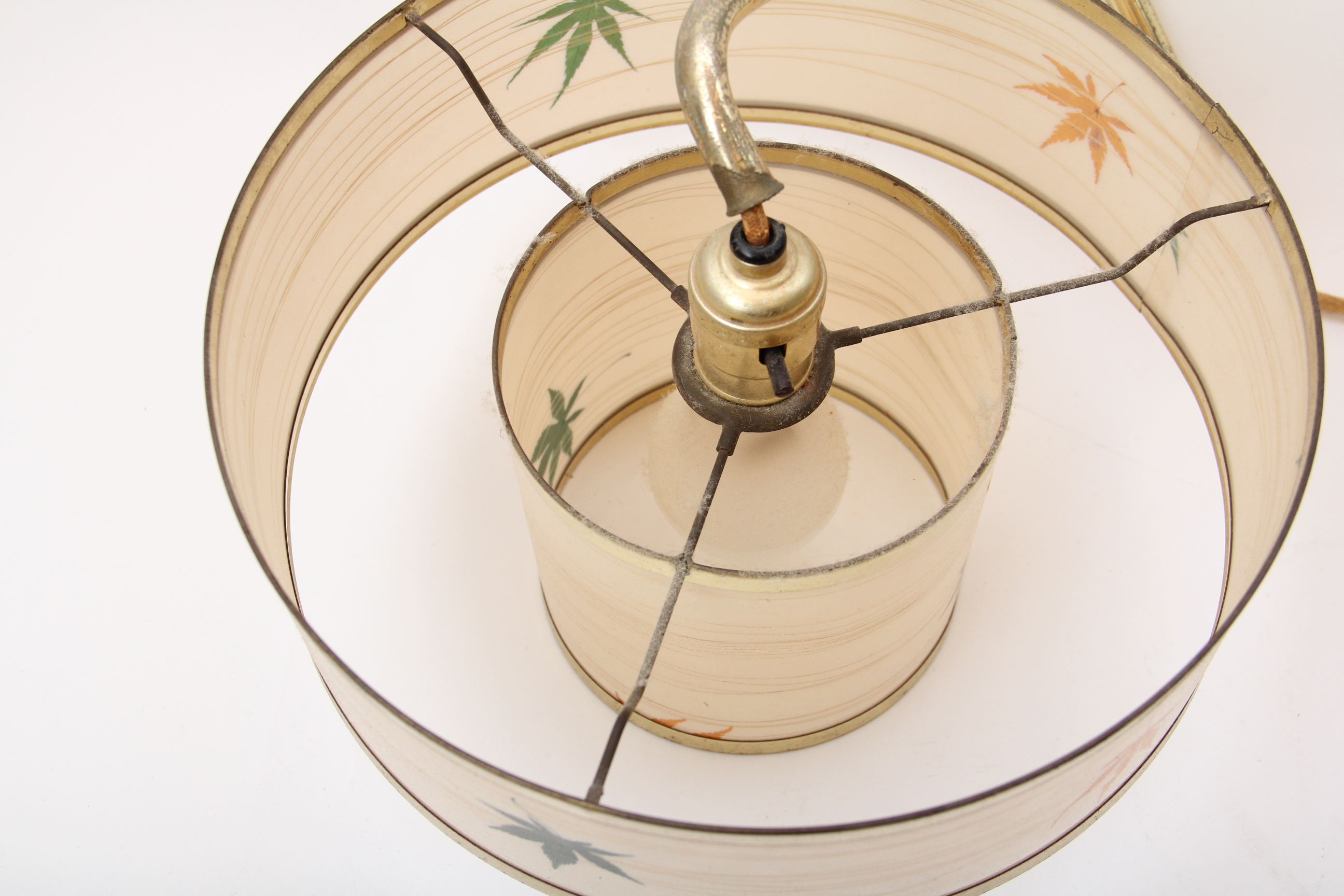 Pair of Mid Century Modern Hanging Light Fixtures