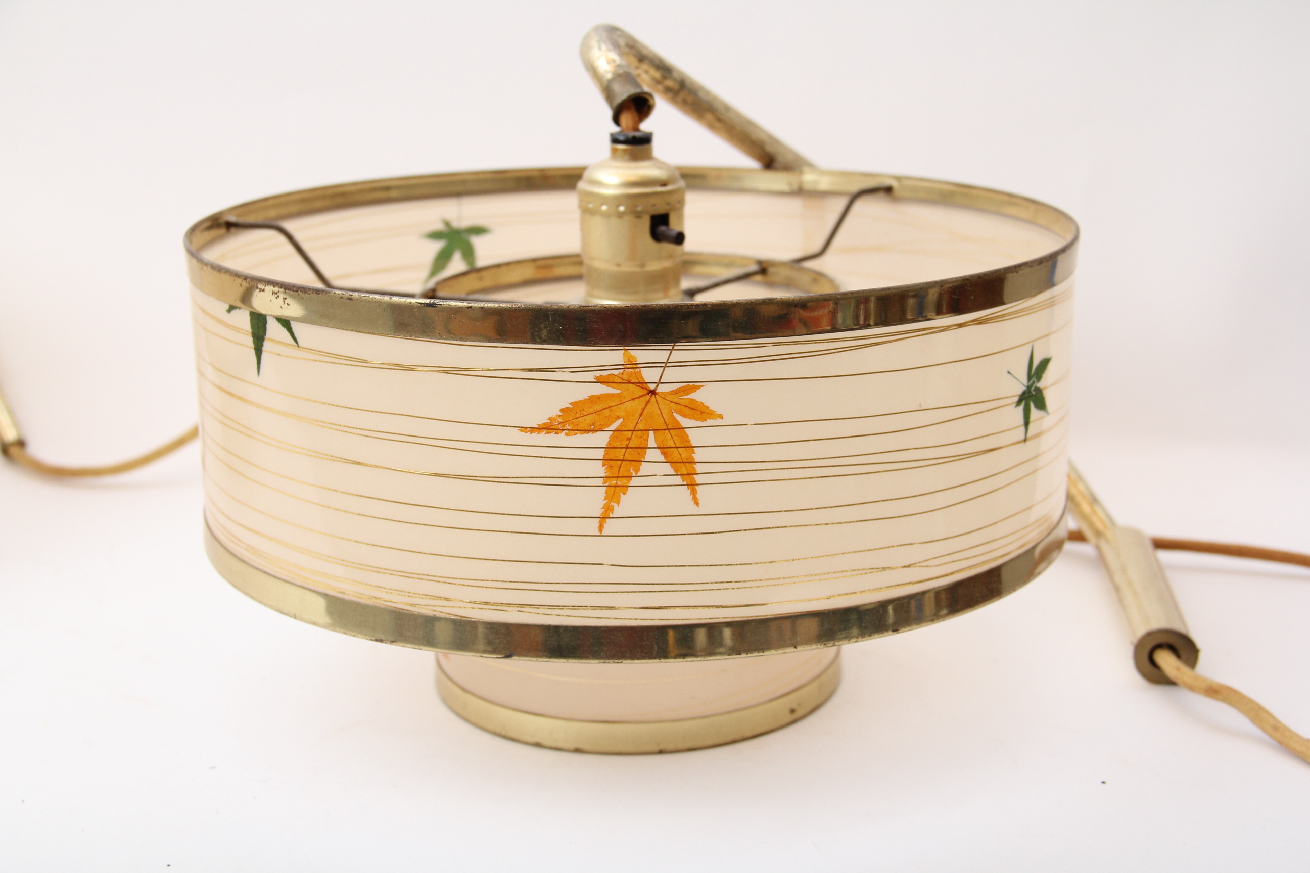 Pair of Mid Century Modern Hanging Light Fixtures