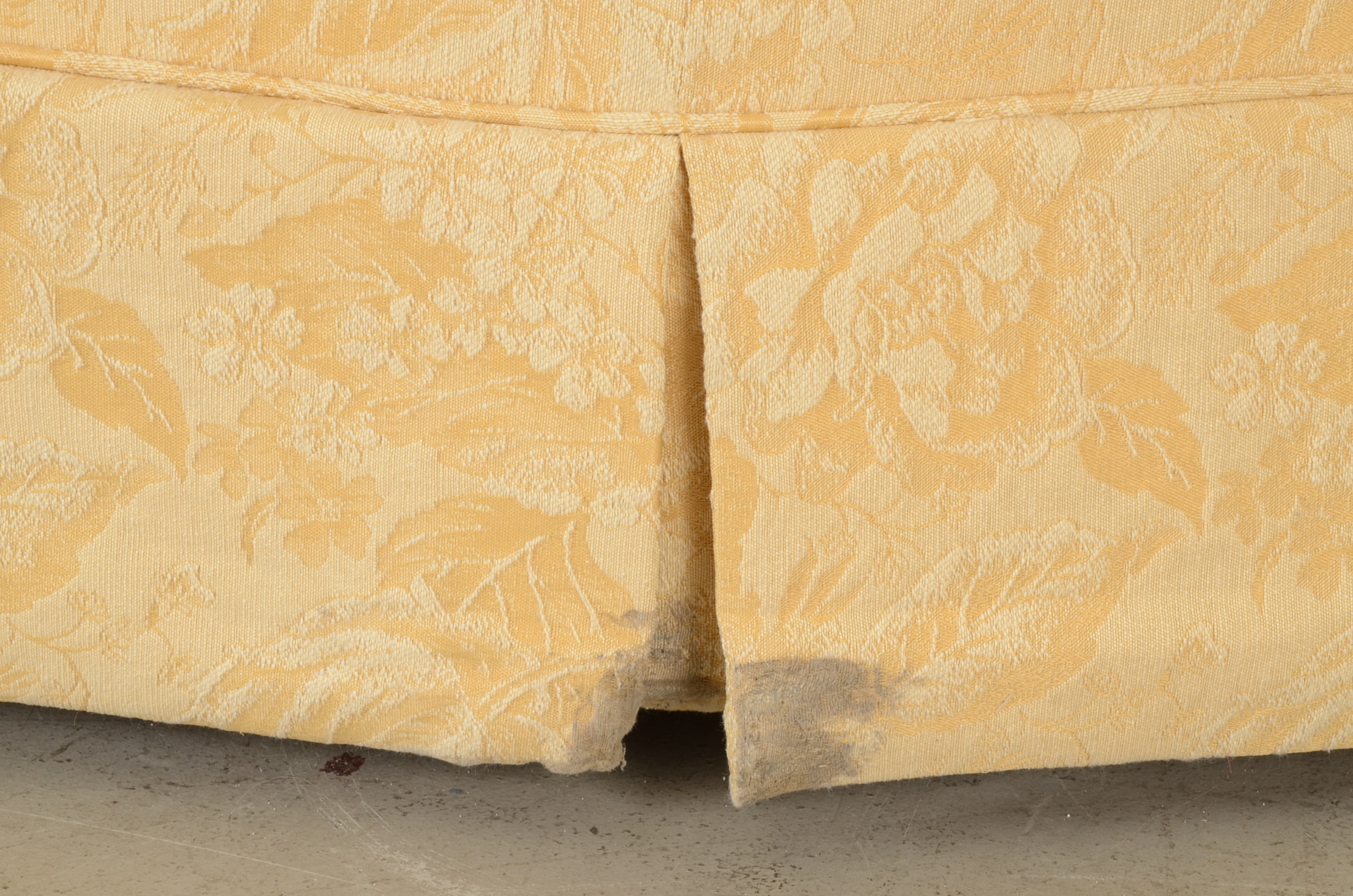 Sherrill Curved Damask Sofa