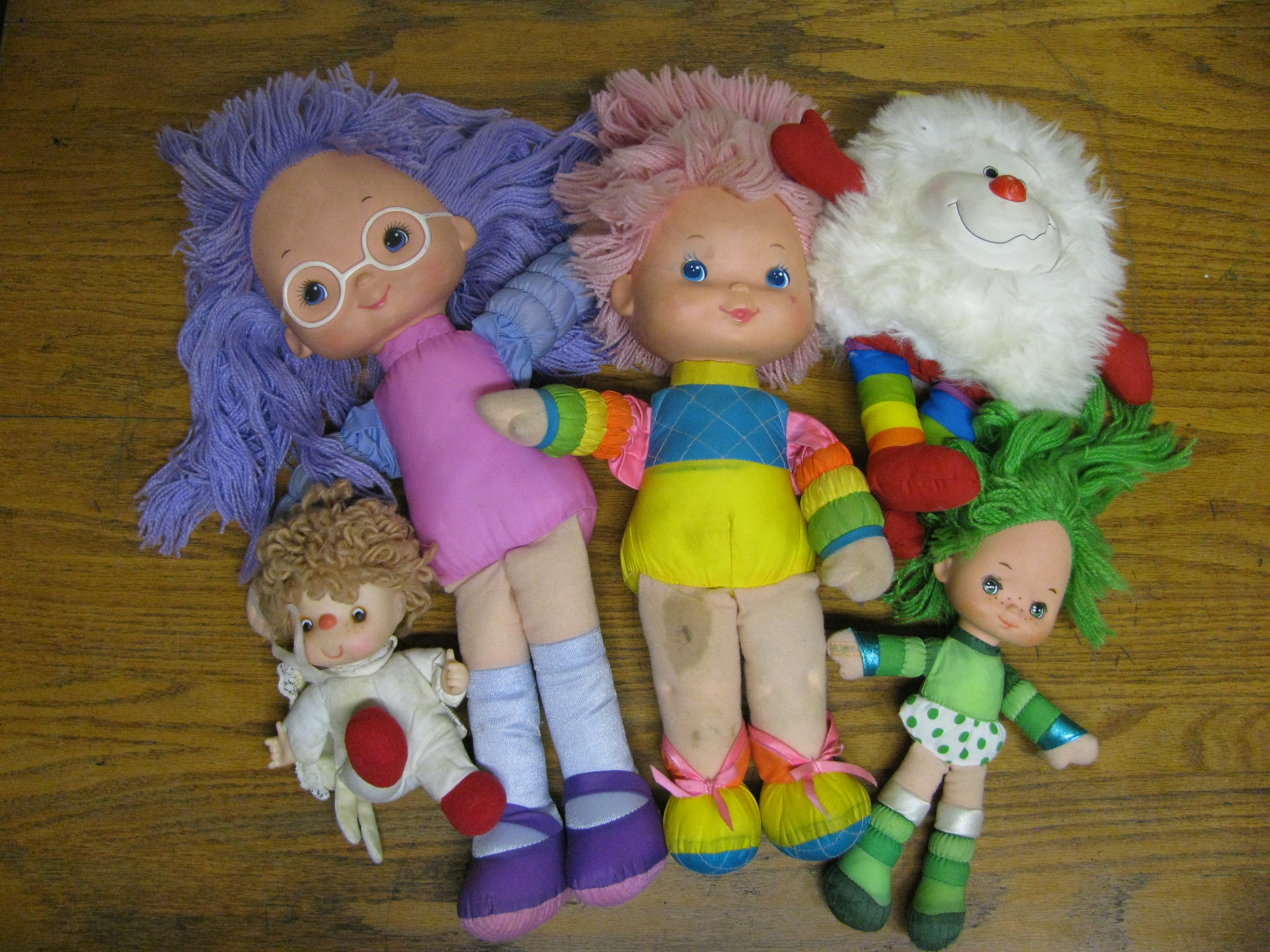 Vintage Plush Rainbow Brite, Care Bears and a Huggabunch