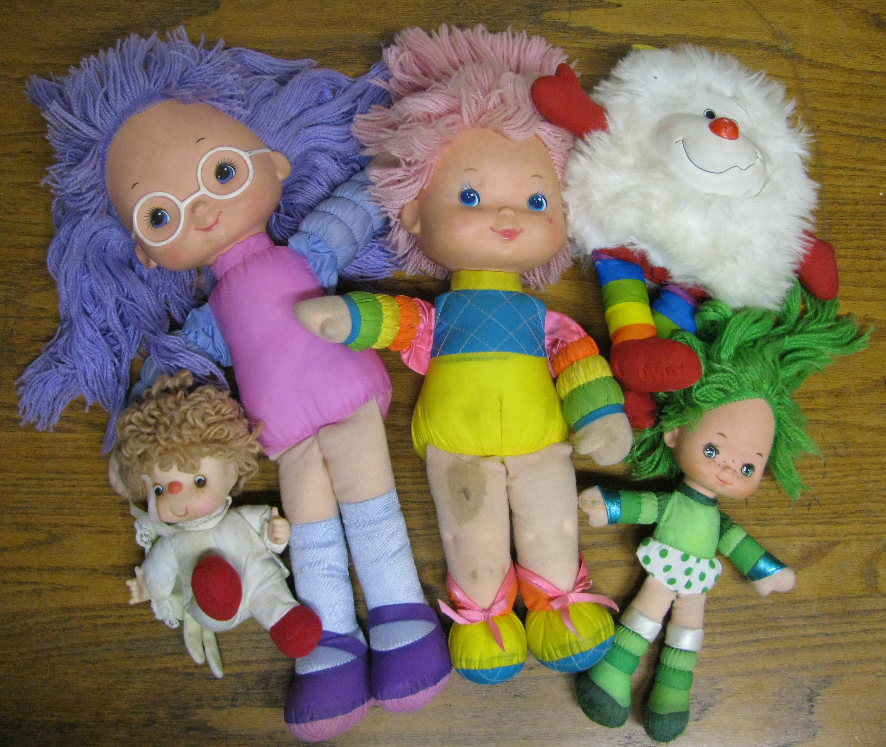 Vintage Plush Rainbow Brite, Care Bears and a Huggabunch