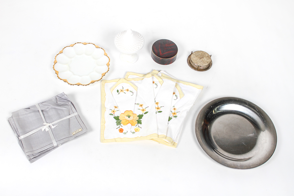 Assortment of Vintage Items for Entertaining