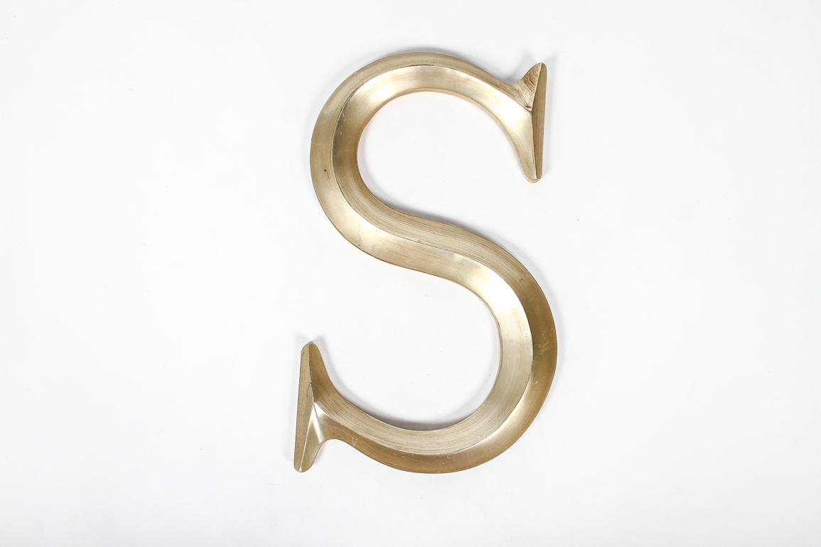 Large 18" Tall Decorative Letter S