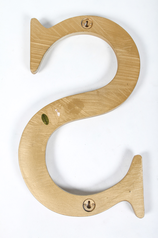 Large 18" Tall Decorative Letter S