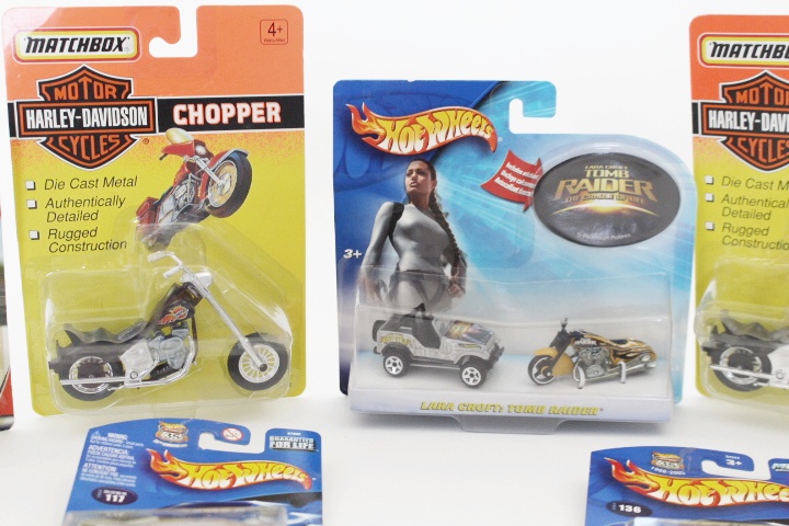 Collection of Matchbox and Hot Wheels Motorcycles