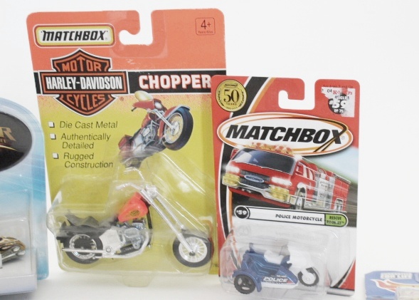 Collection of Matchbox and Hot Wheels Motorcycles