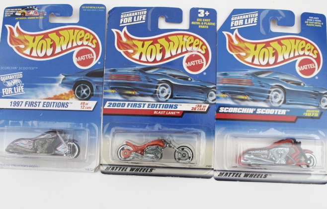 Collection of Matchbox and Hot Wheels Motorcycles