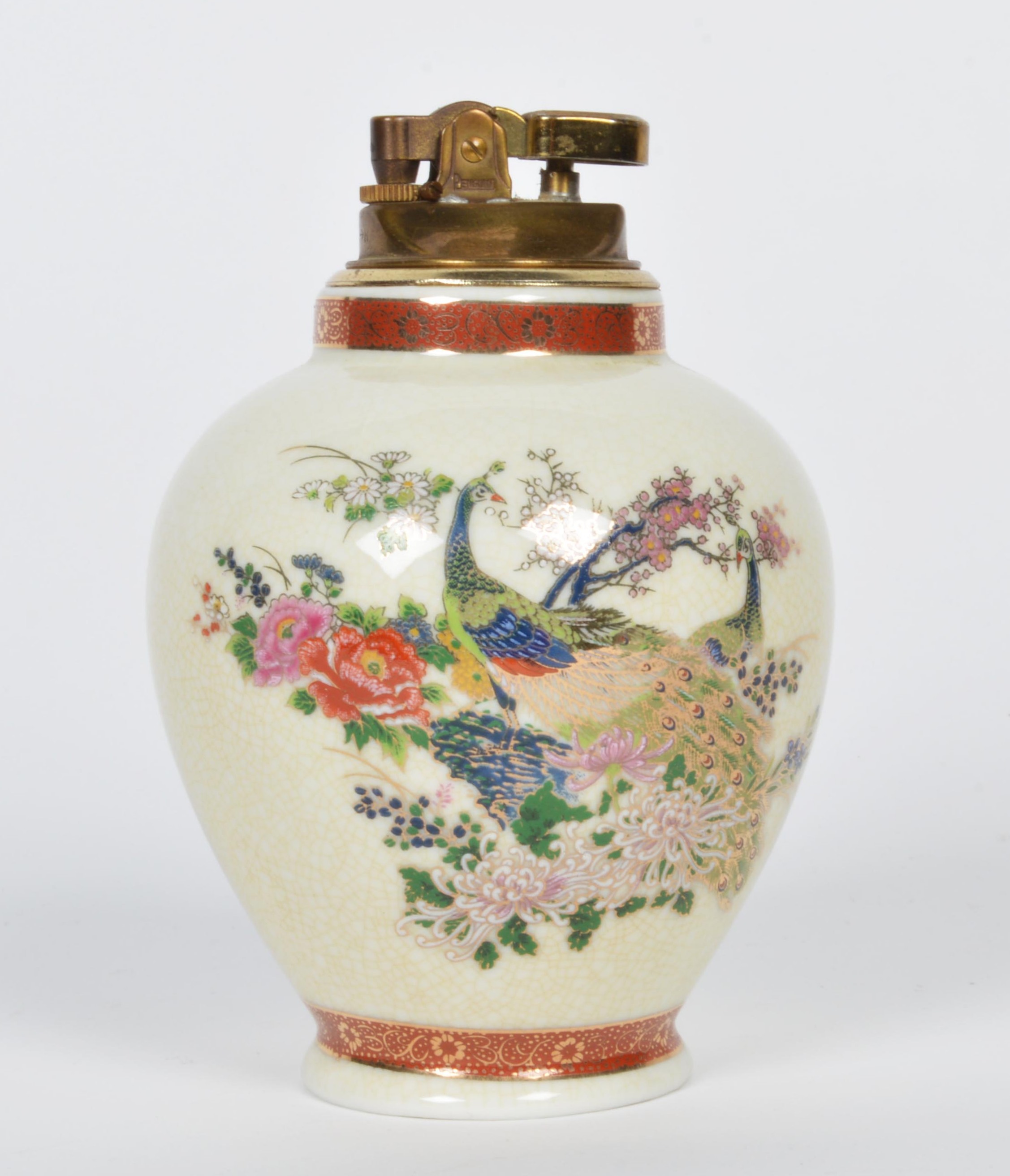 Vintage Satsuma Lighter and Small Vase