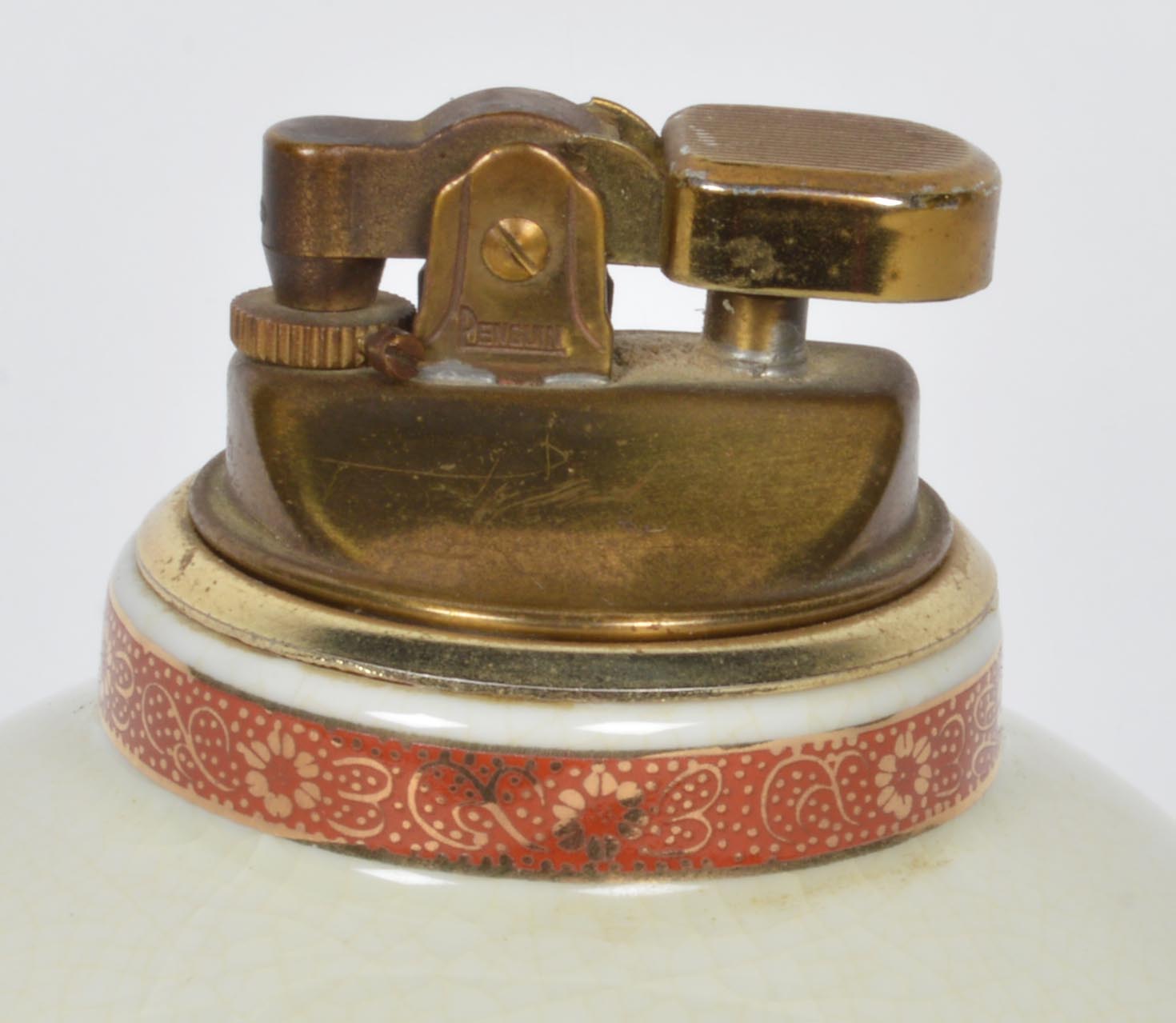 Vintage Satsuma Lighter and Small Vase