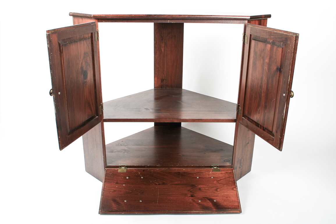 Wooden Corner Cabinet/Entertainment Center