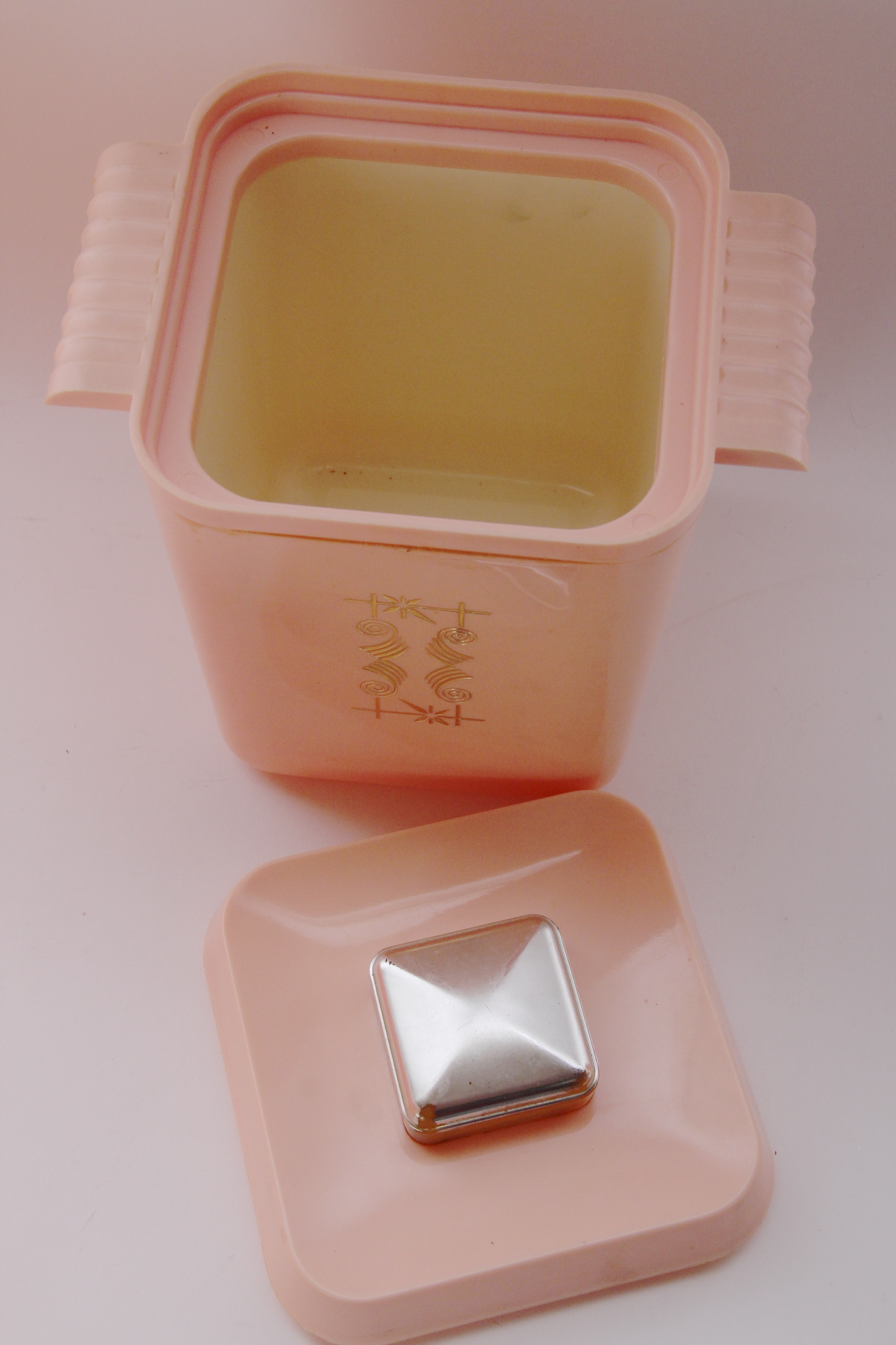 Pink and Gold Kitchen Canister Set