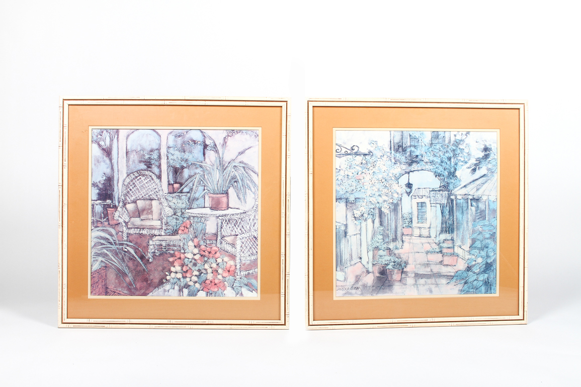 Framed Lawrence Reiter Lithographs Circa 1970s