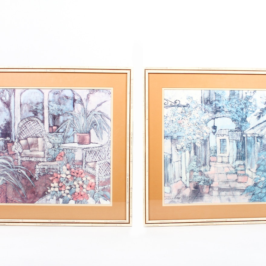 Framed Lawrence Reiter Lithographs Circa 1970s