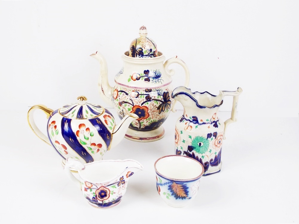 A Collection of 19th Century Gaudy Dutch Pottery