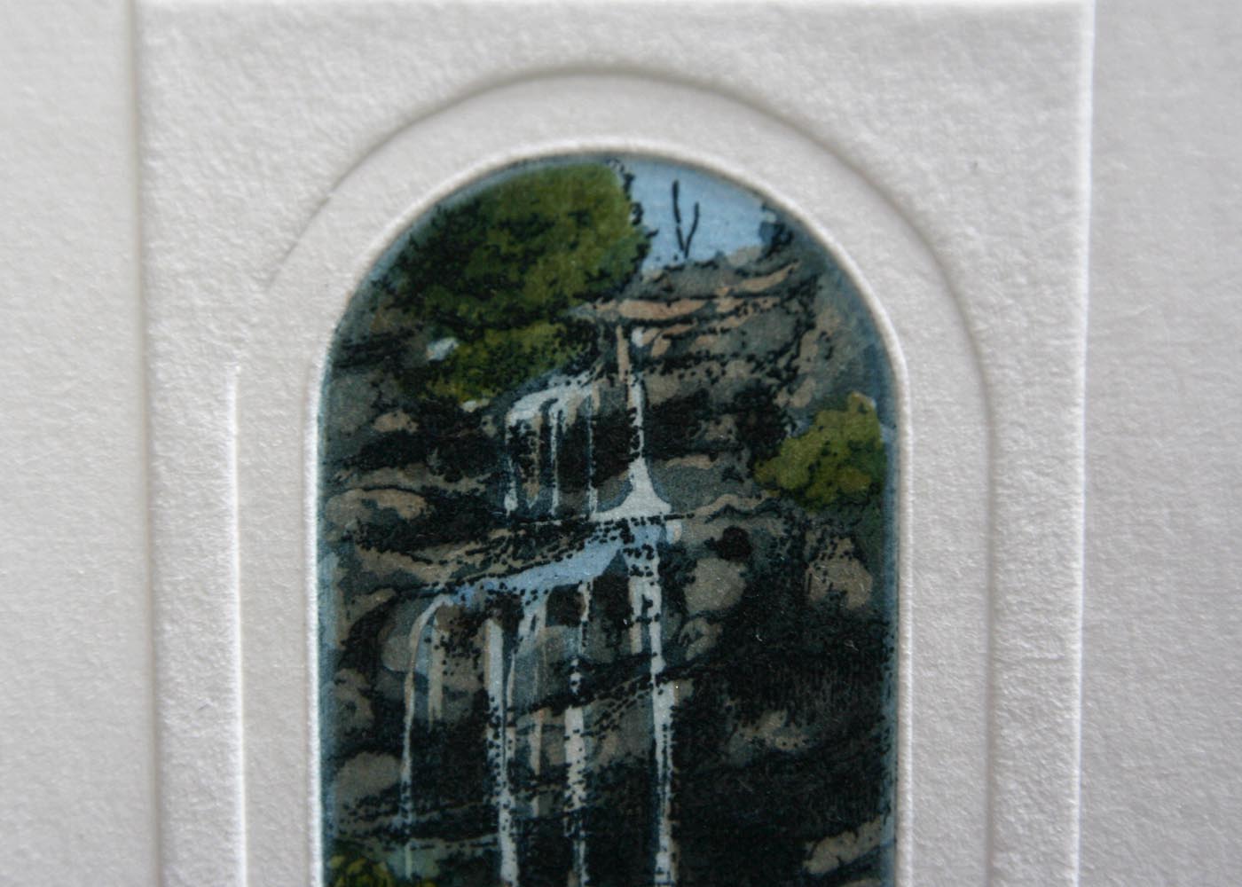 Trio of Numbered Watercolored Etchings by Giorgio Ferrari