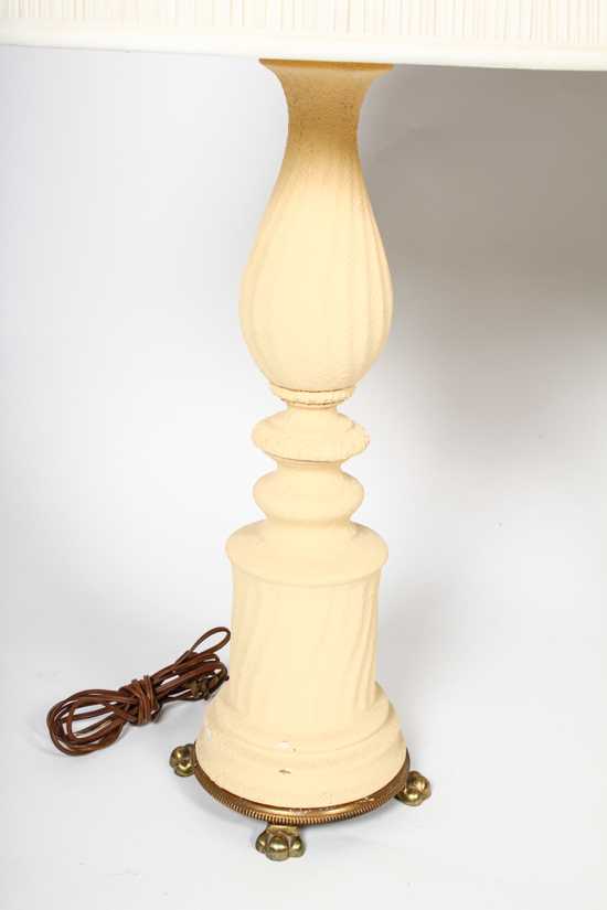 Pair of Vintage Beige Lamps