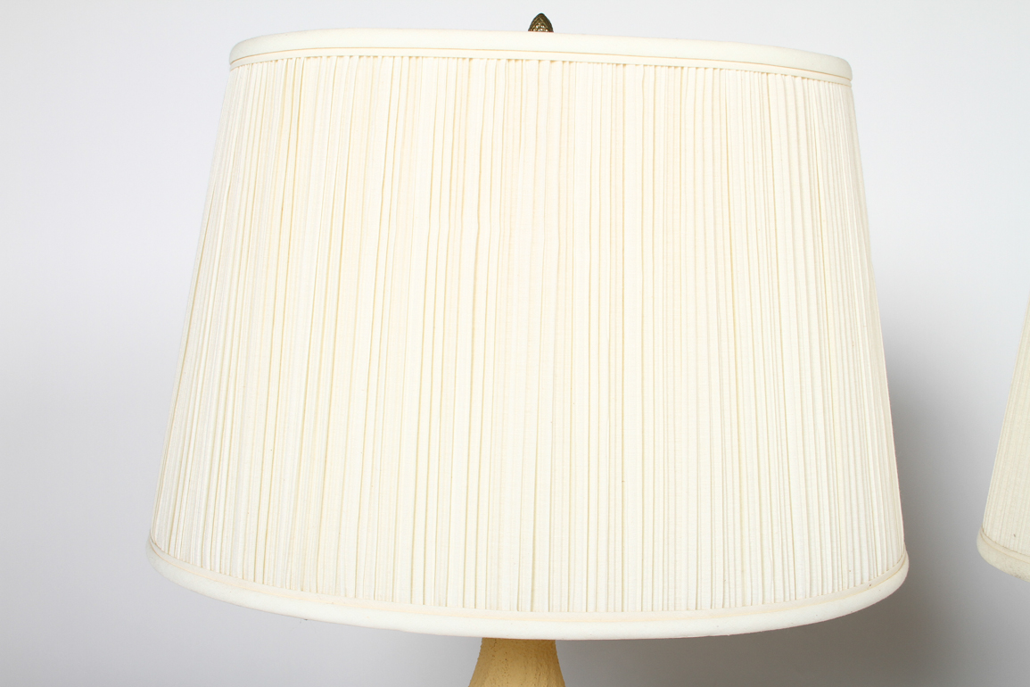 Pair of Vintage Beige Lamps