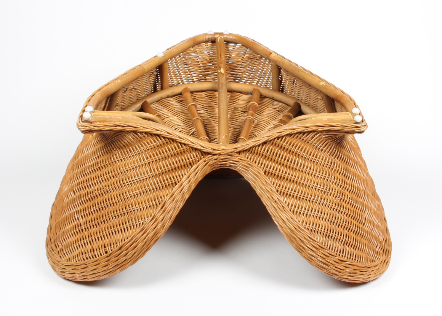 Wicker Meditation Chair and Yoga Deck