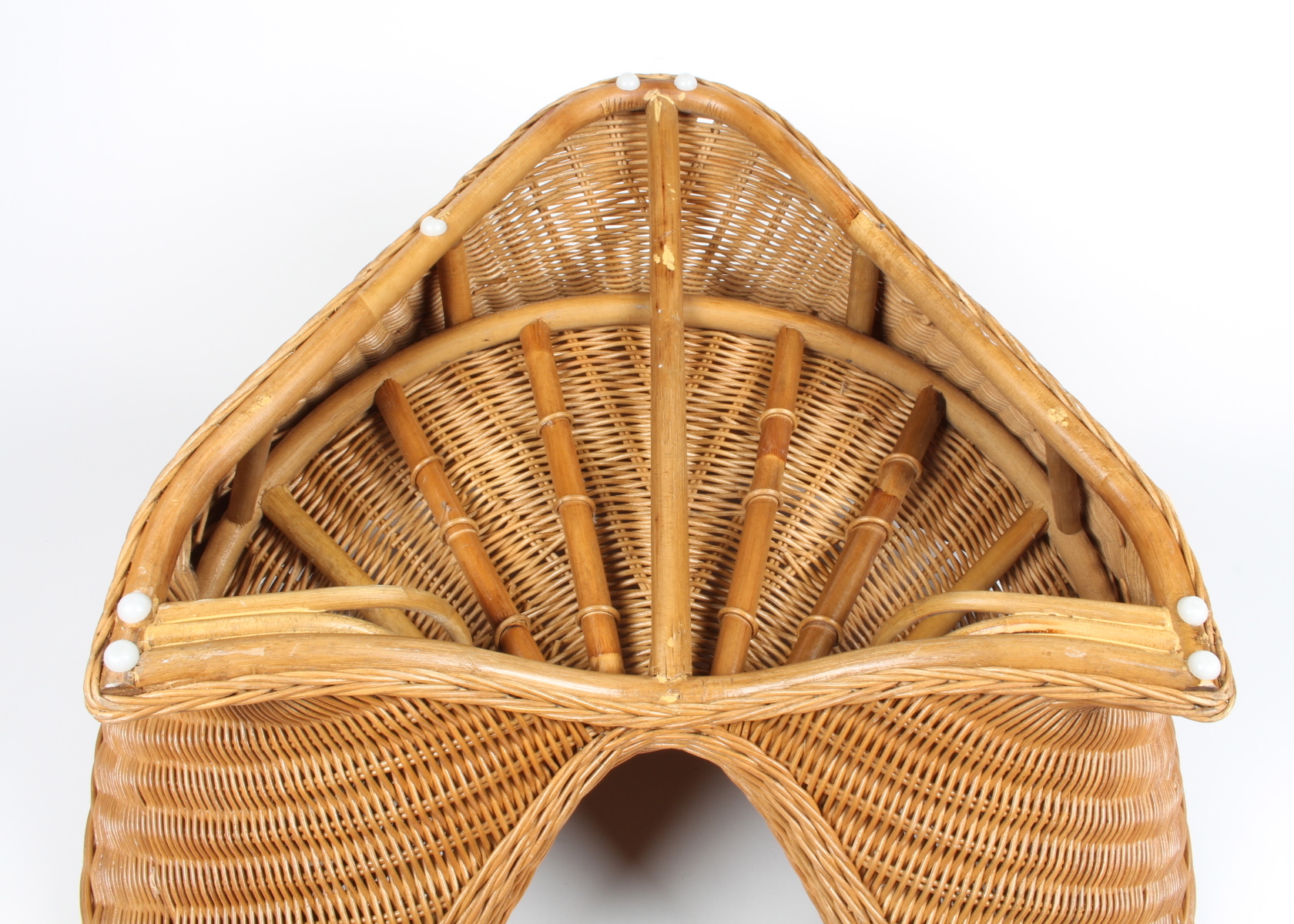 Wicker Meditation Chair and Yoga Deck