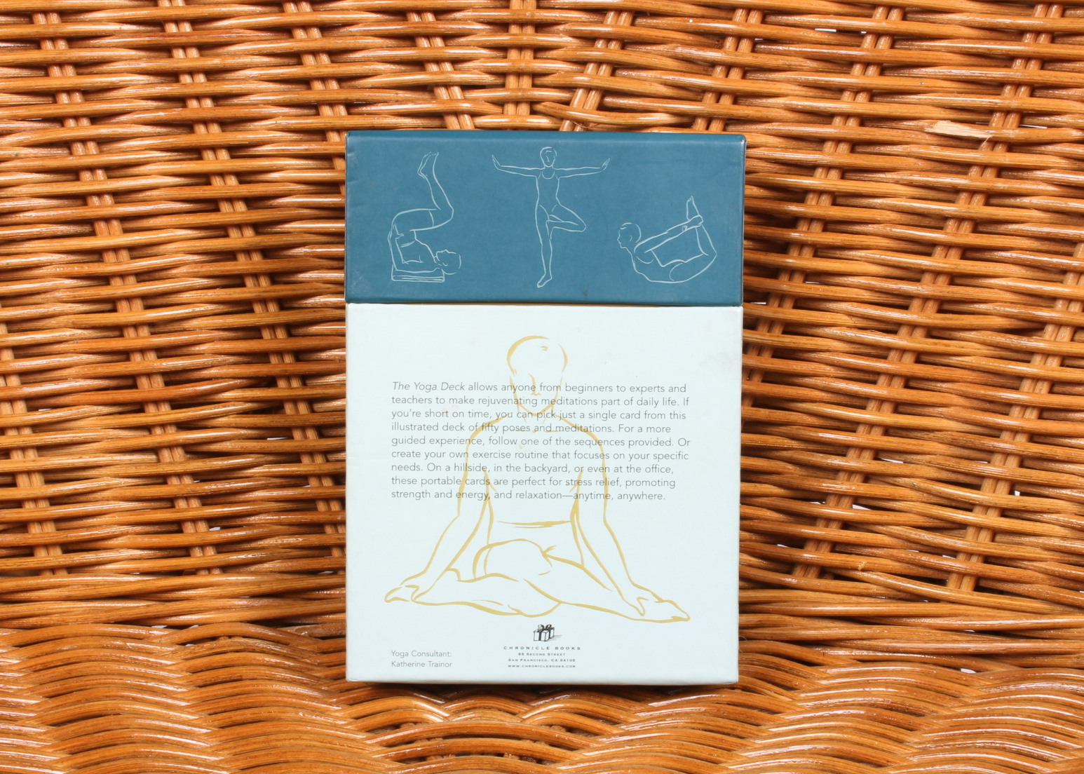 Wicker Meditation Chair and Yoga Deck