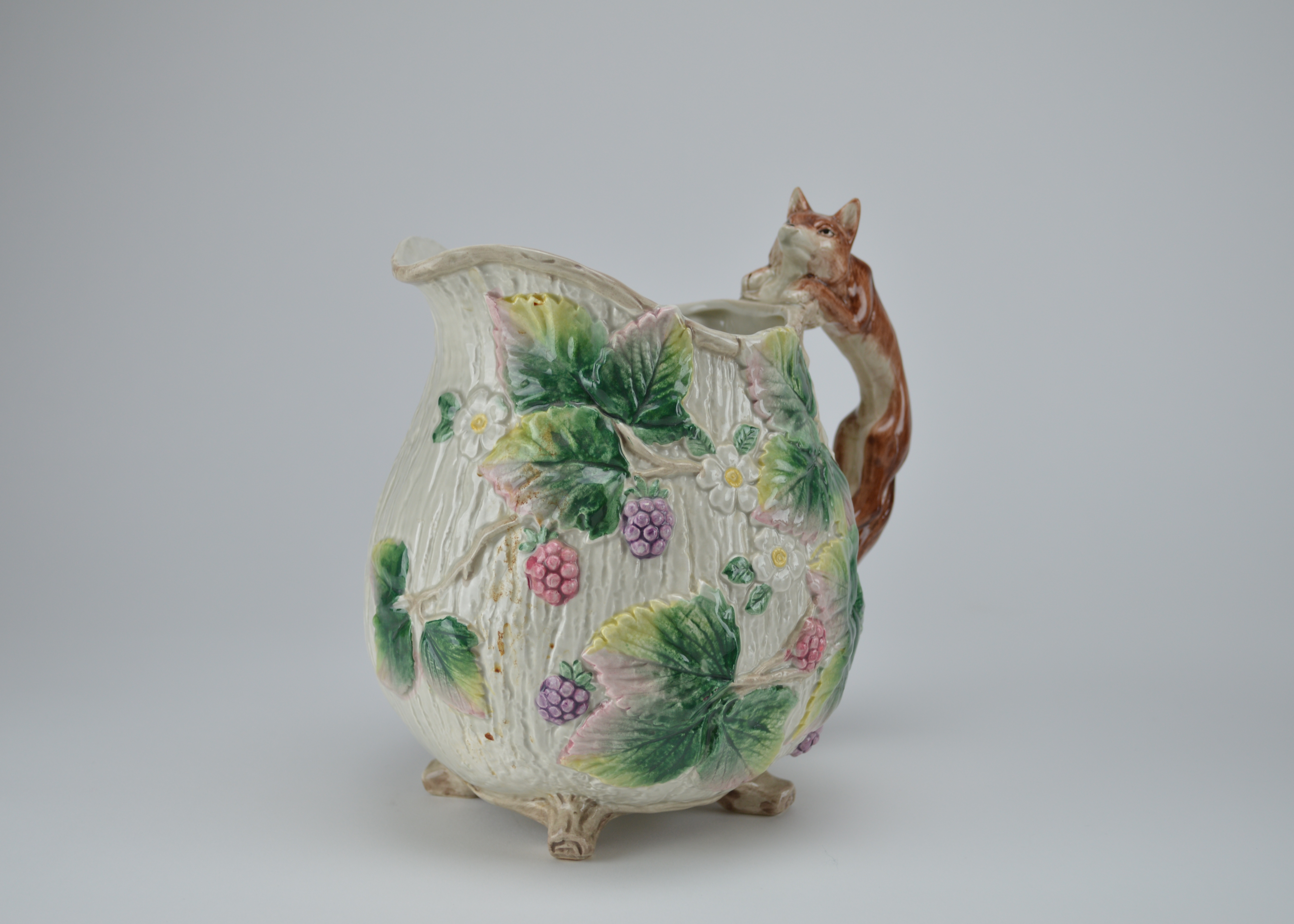 Fitz and Floyd Fox Ceramic Teapot and Pitchers