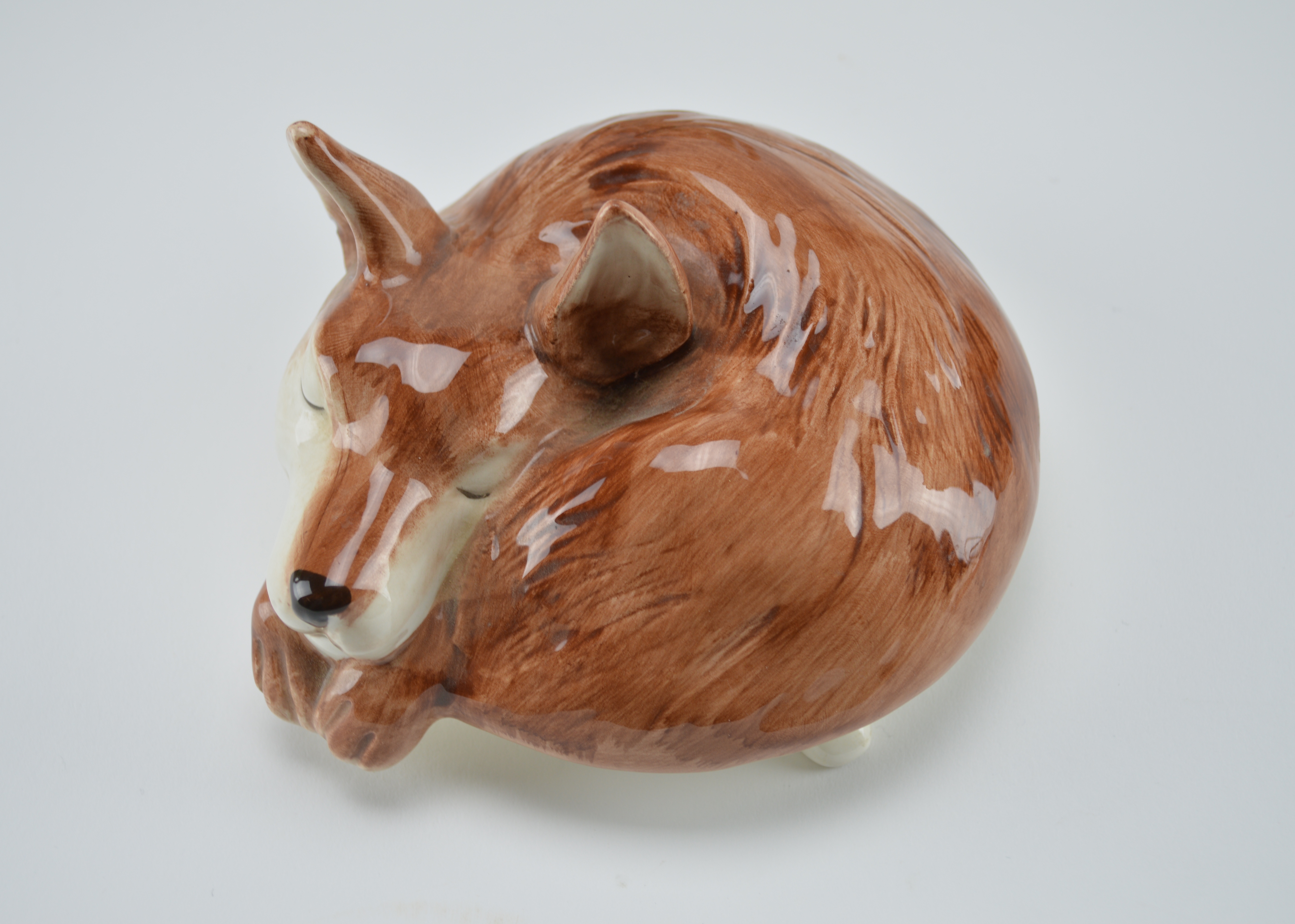 Fitz and Floyd Fox Ceramic Teapot and Pitchers