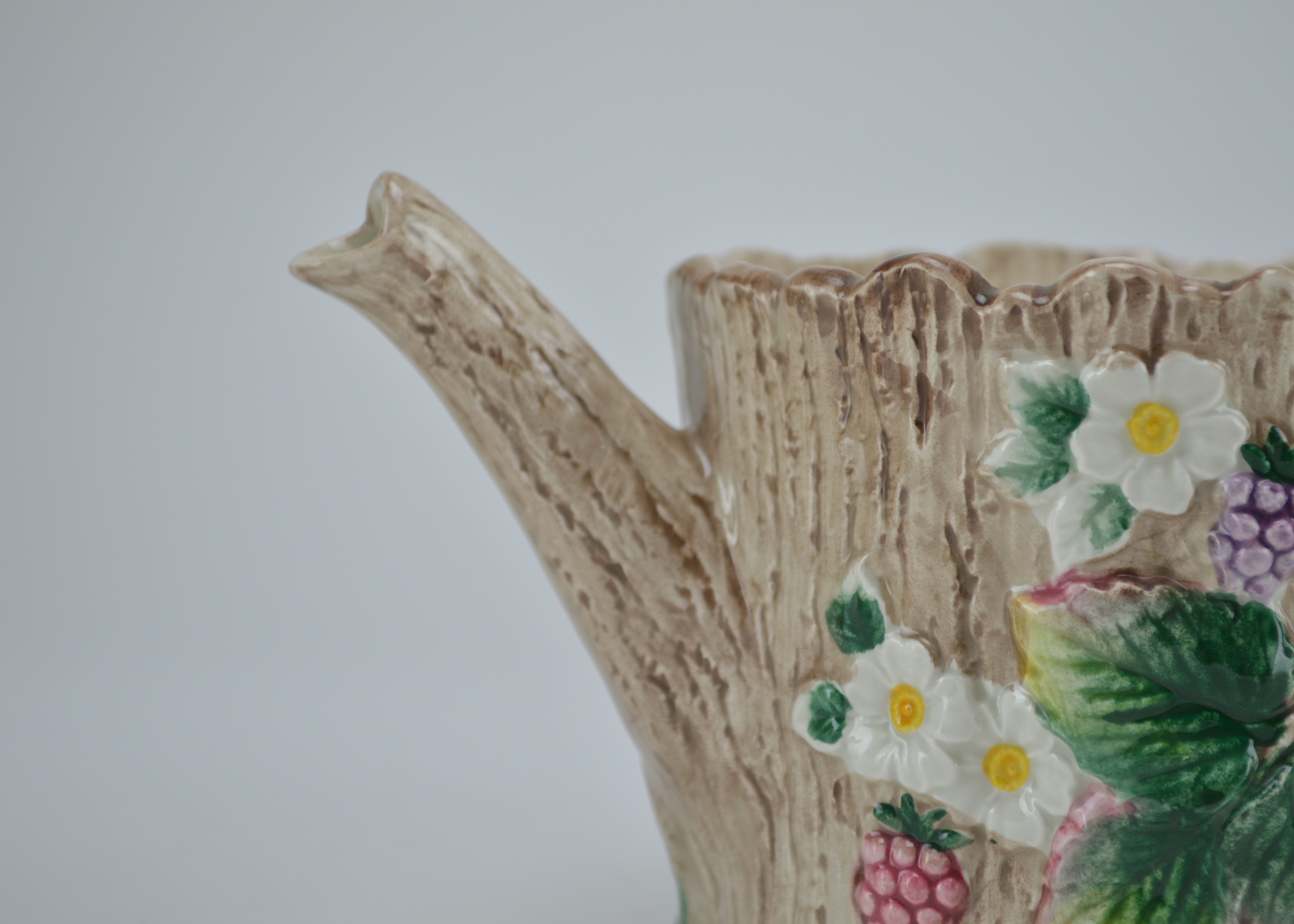 Fitz and Floyd Fox Ceramic Teapot and Pitchers