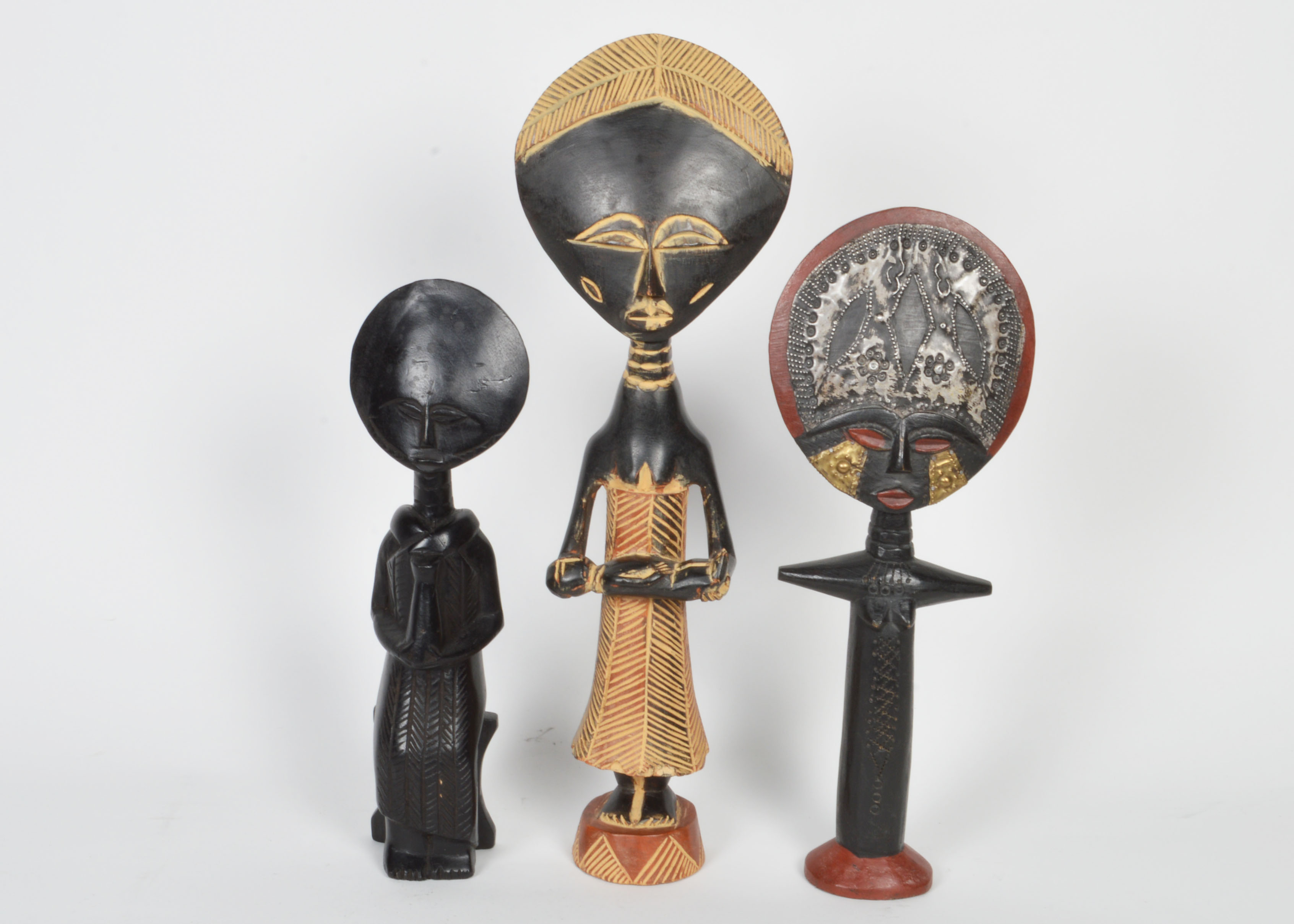 Hand Carved Ghana Wooden Figurines