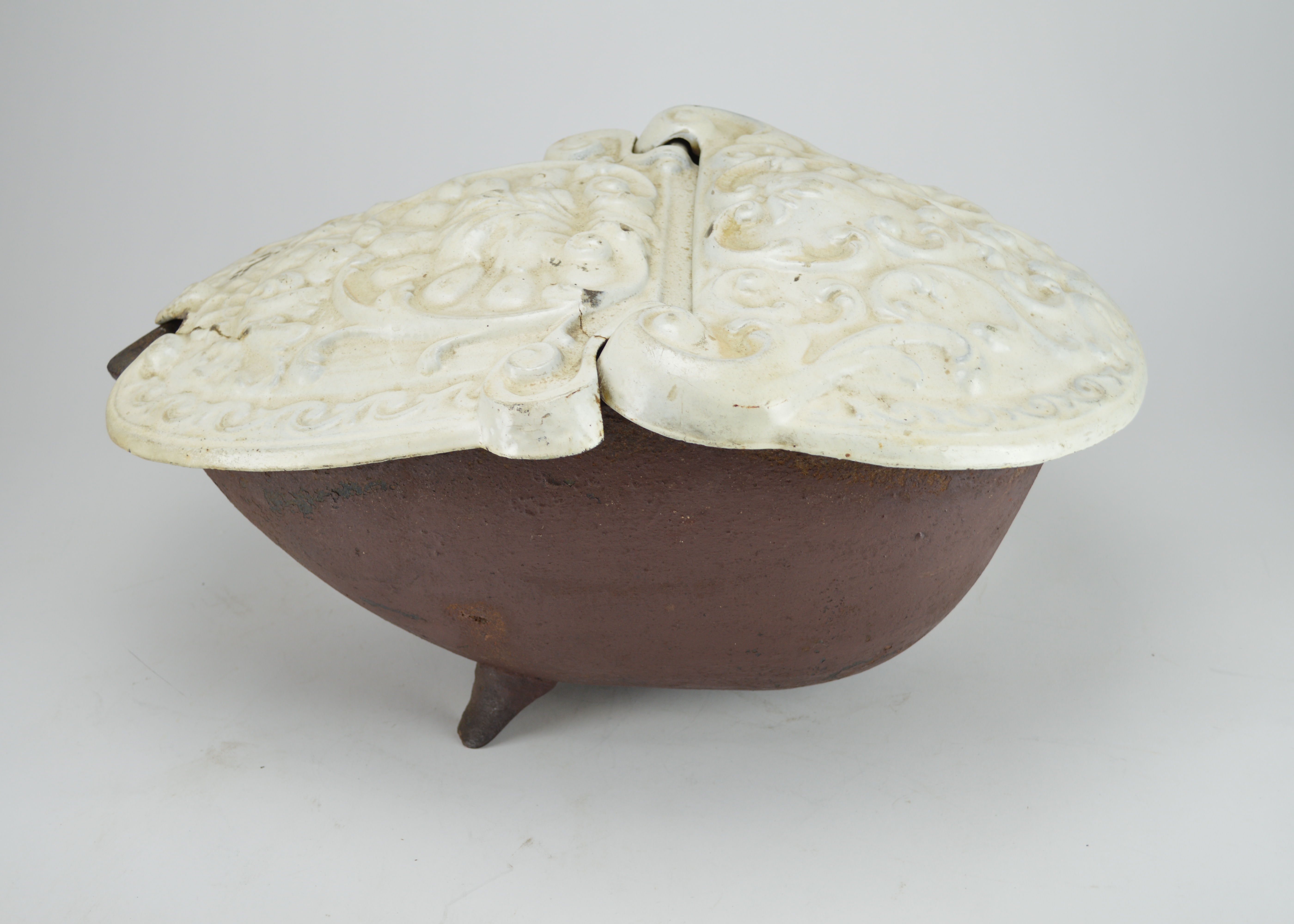 Decorative Cast Iron Coal Scuttle and Shovel