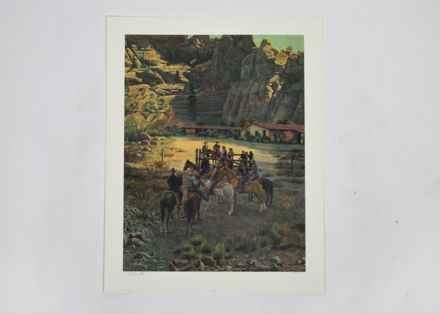 Pair of Mort Kunstler Signed Limited Edition Prints