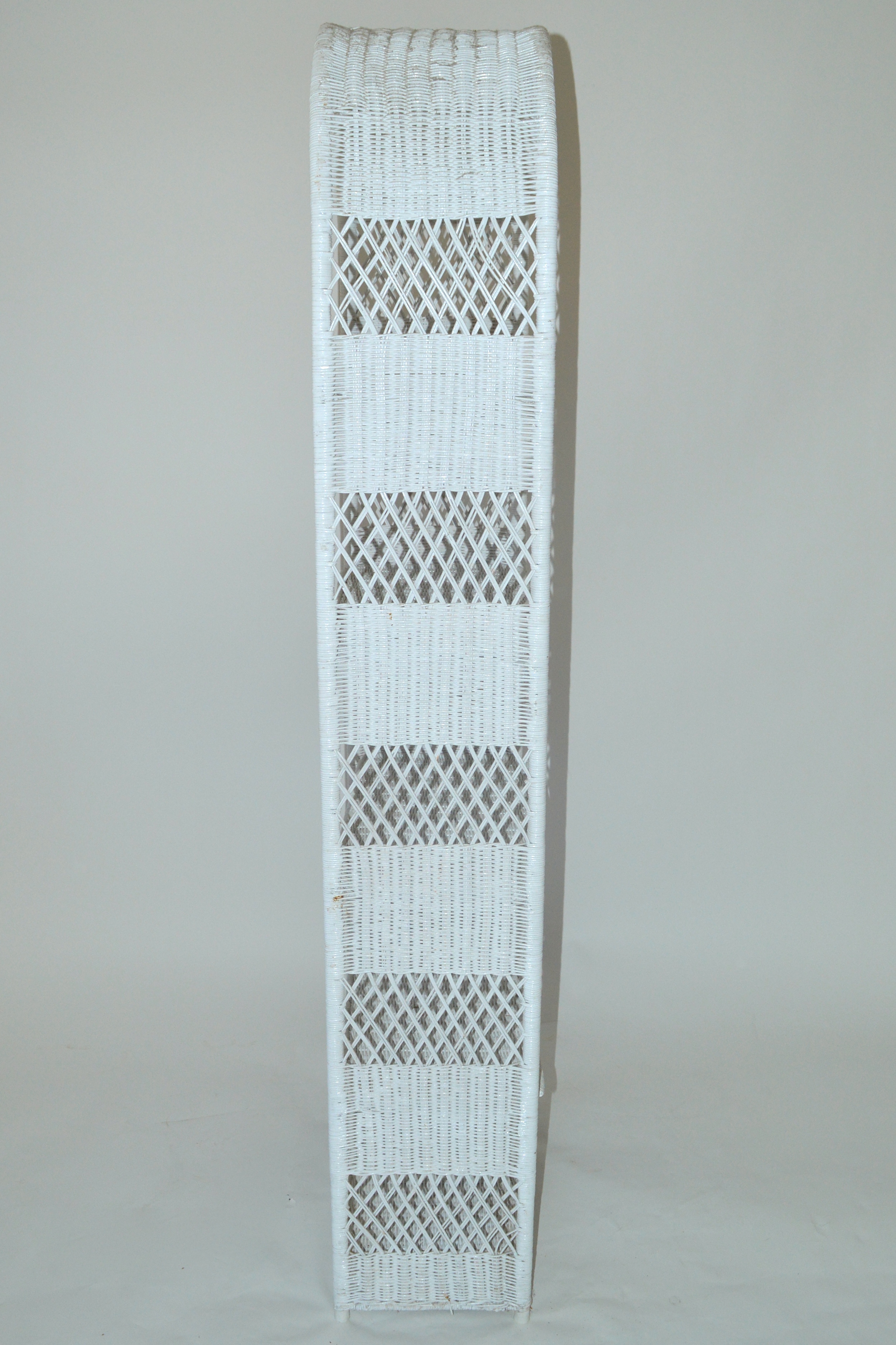 White Wicker Shelf