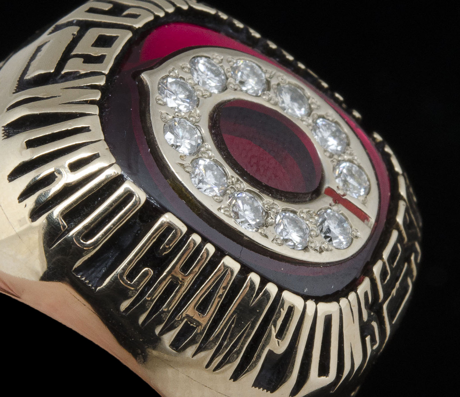 10K Yellow Gold Diamond 1990 Cincinnati Reds World Series Ring