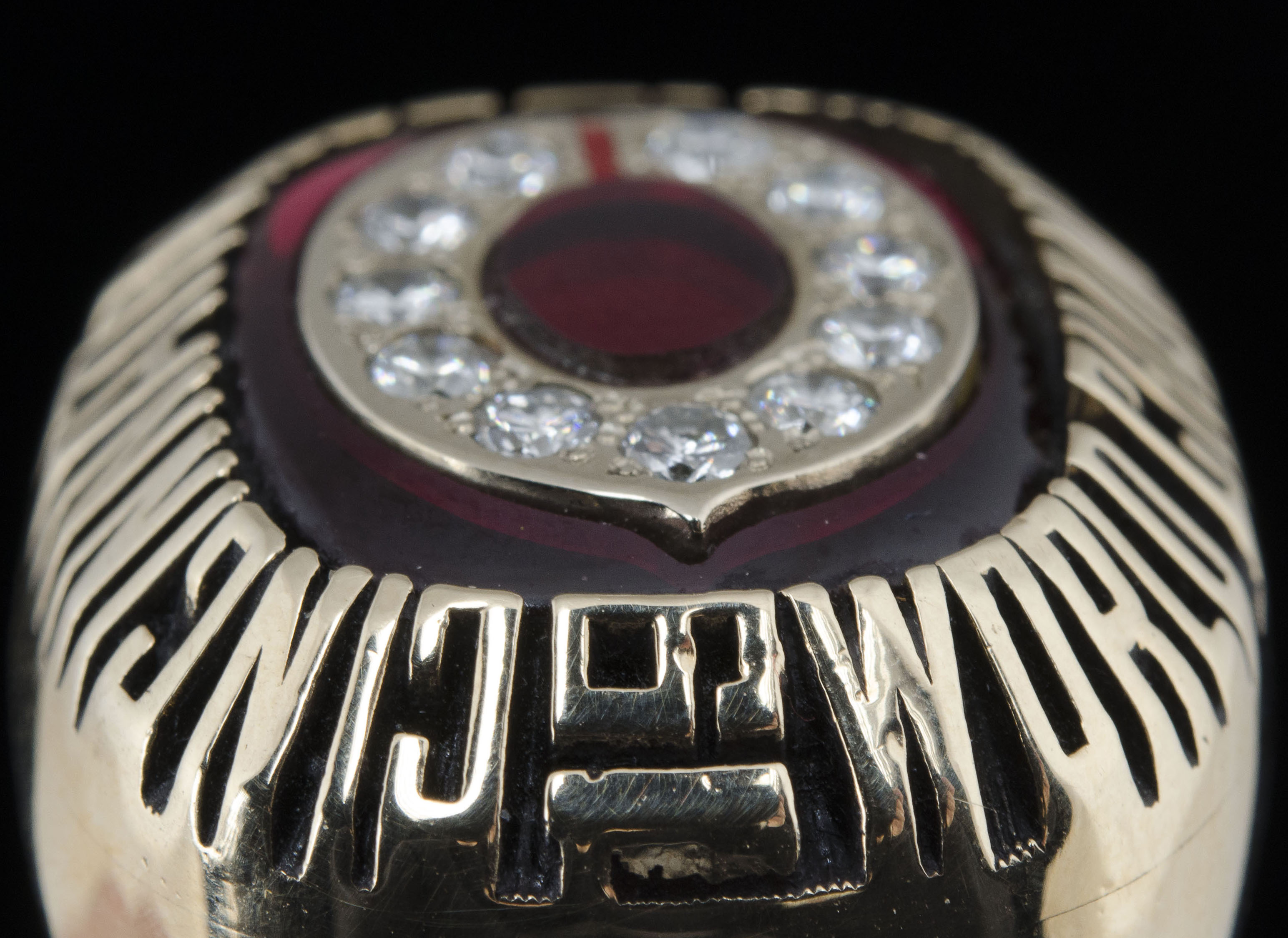 10K Yellow Gold Diamond 1990 Cincinnati Reds World Series Ring