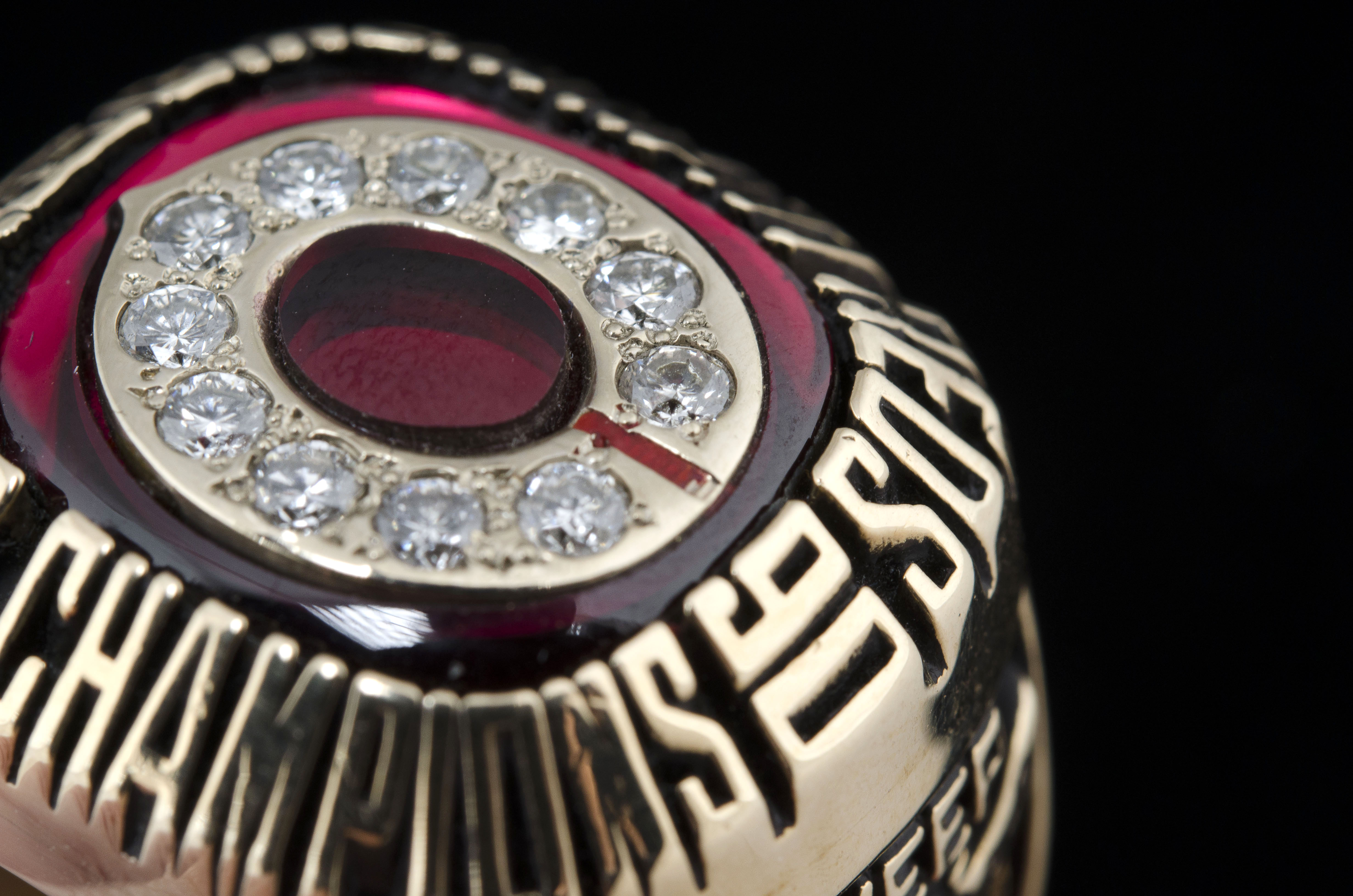 10K Yellow Gold Diamond 1990 Cincinnati Reds World Series Ring