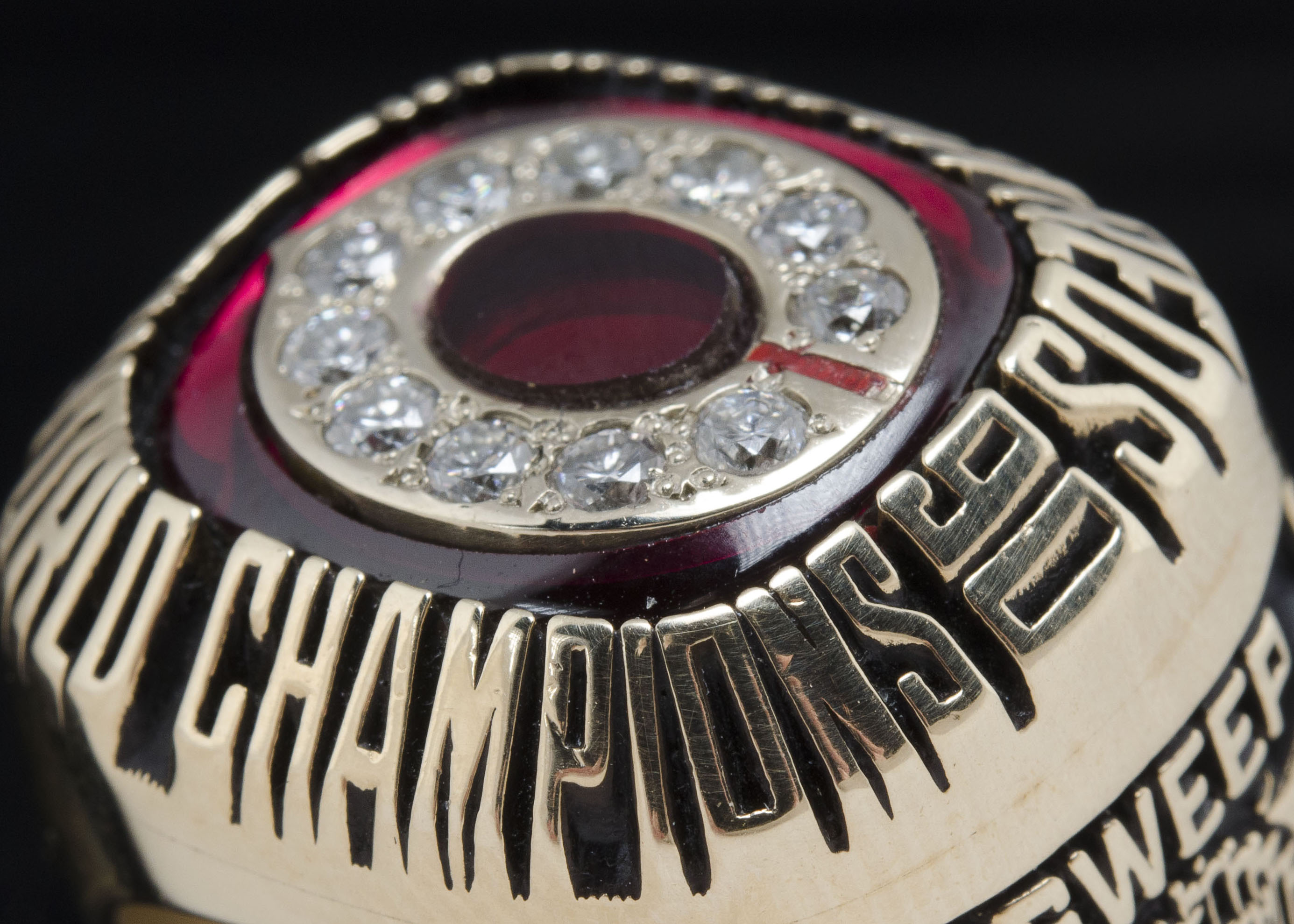 10K Yellow Gold Diamond 1990 Cincinnati Reds World Series Ring