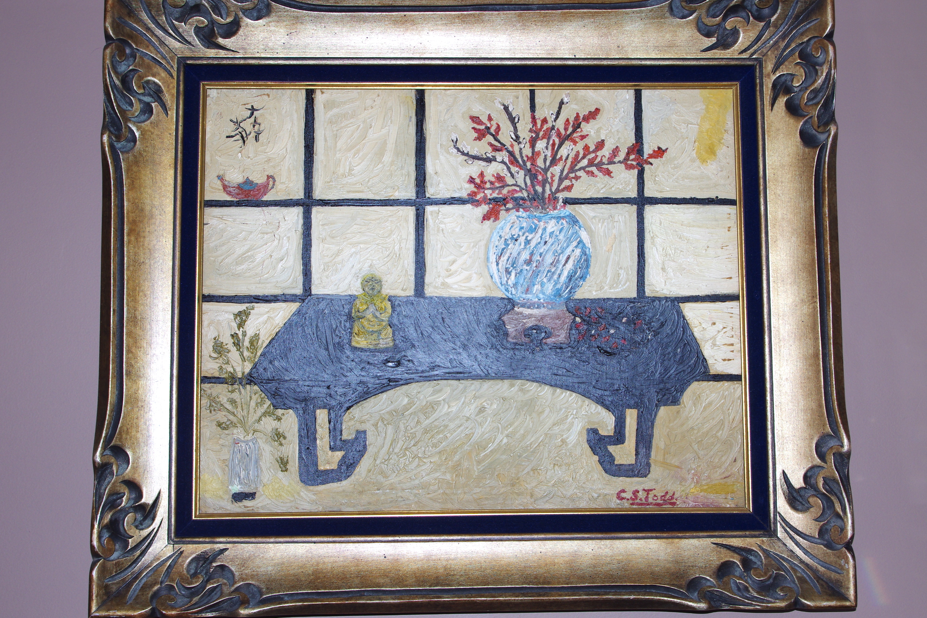 Rookwood Artist C.S. Todd, Oil on Board