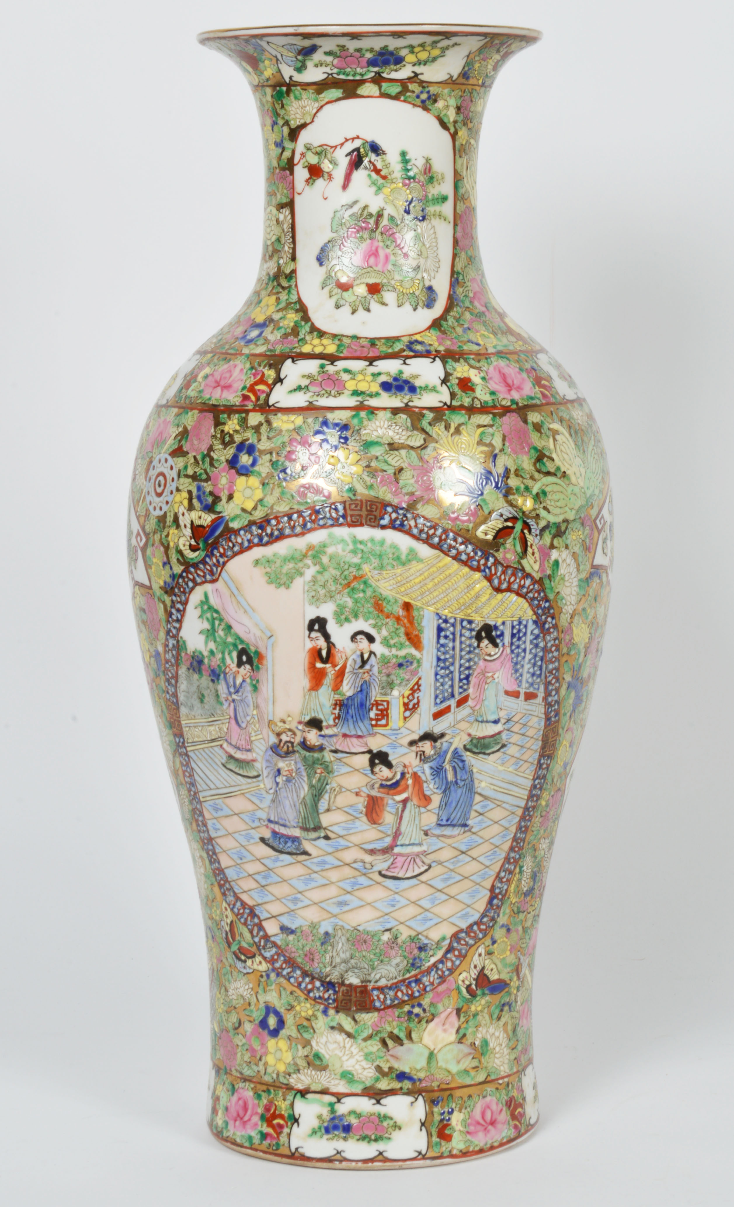 Tall Oriental Porcelain Vase