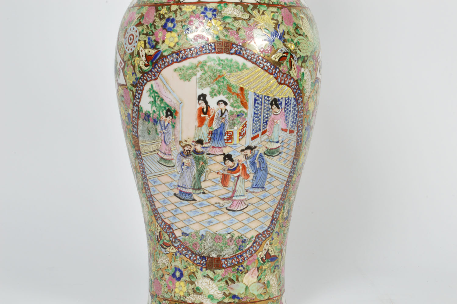 Tall Oriental Porcelain Vase