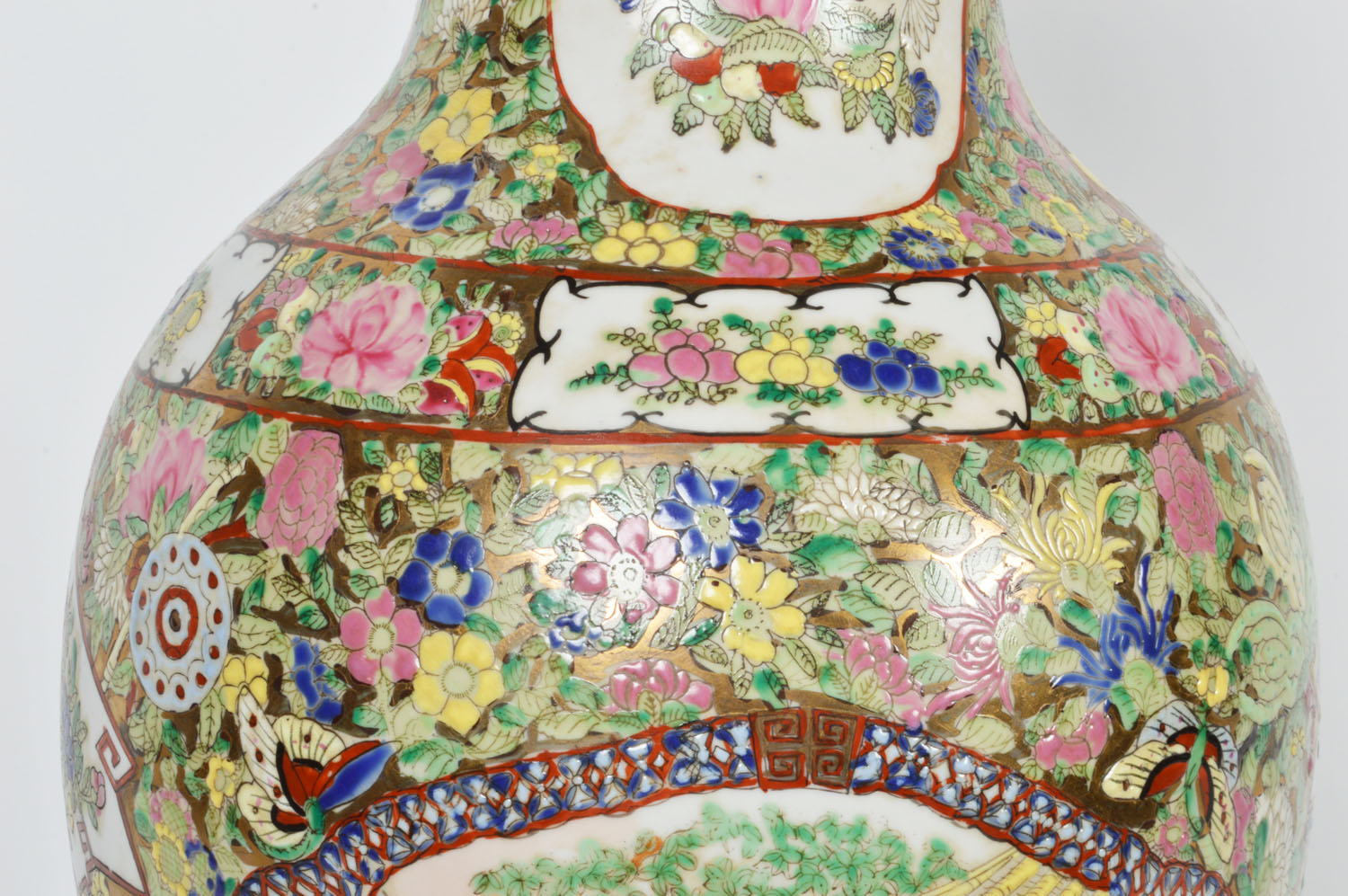 Tall Oriental Porcelain Vase