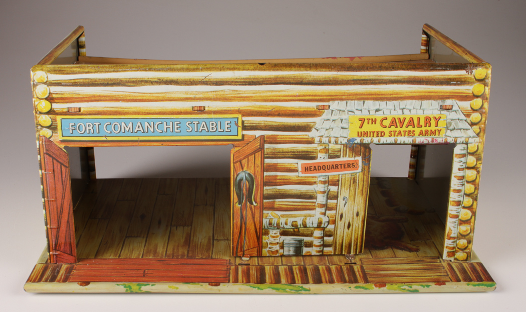 Fort Comanche and Alamo Marx Tin Playsets
