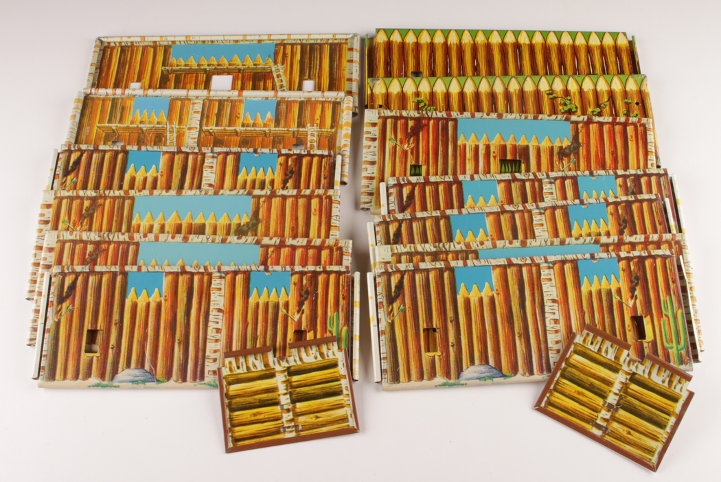 Fort Comanche and Alamo Marx Tin Playsets