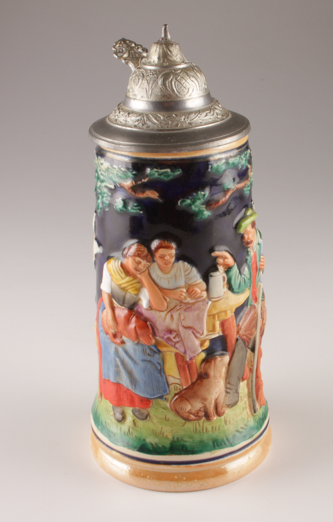 Trio Of German Steins