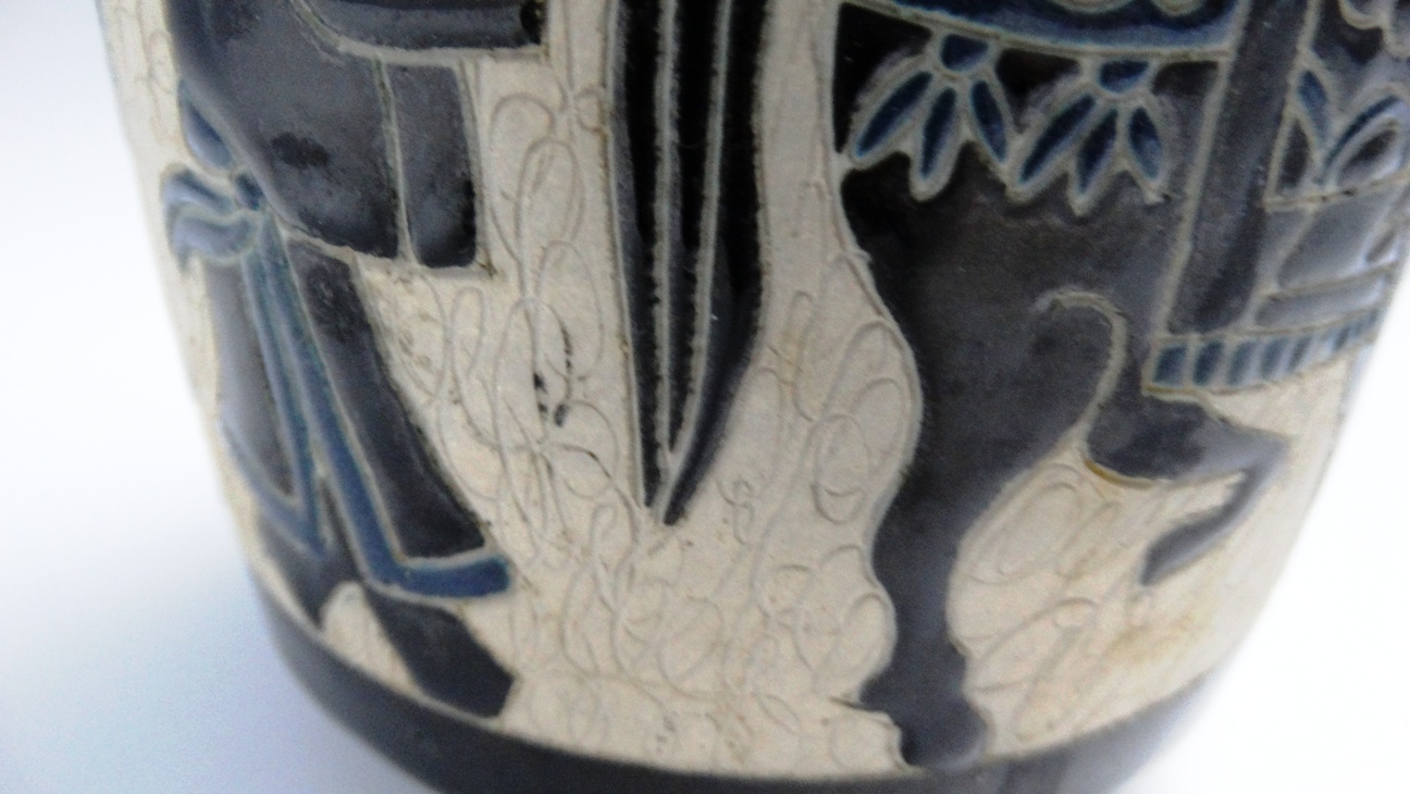 Dona Vietnam Mid-Century Pottery Vase