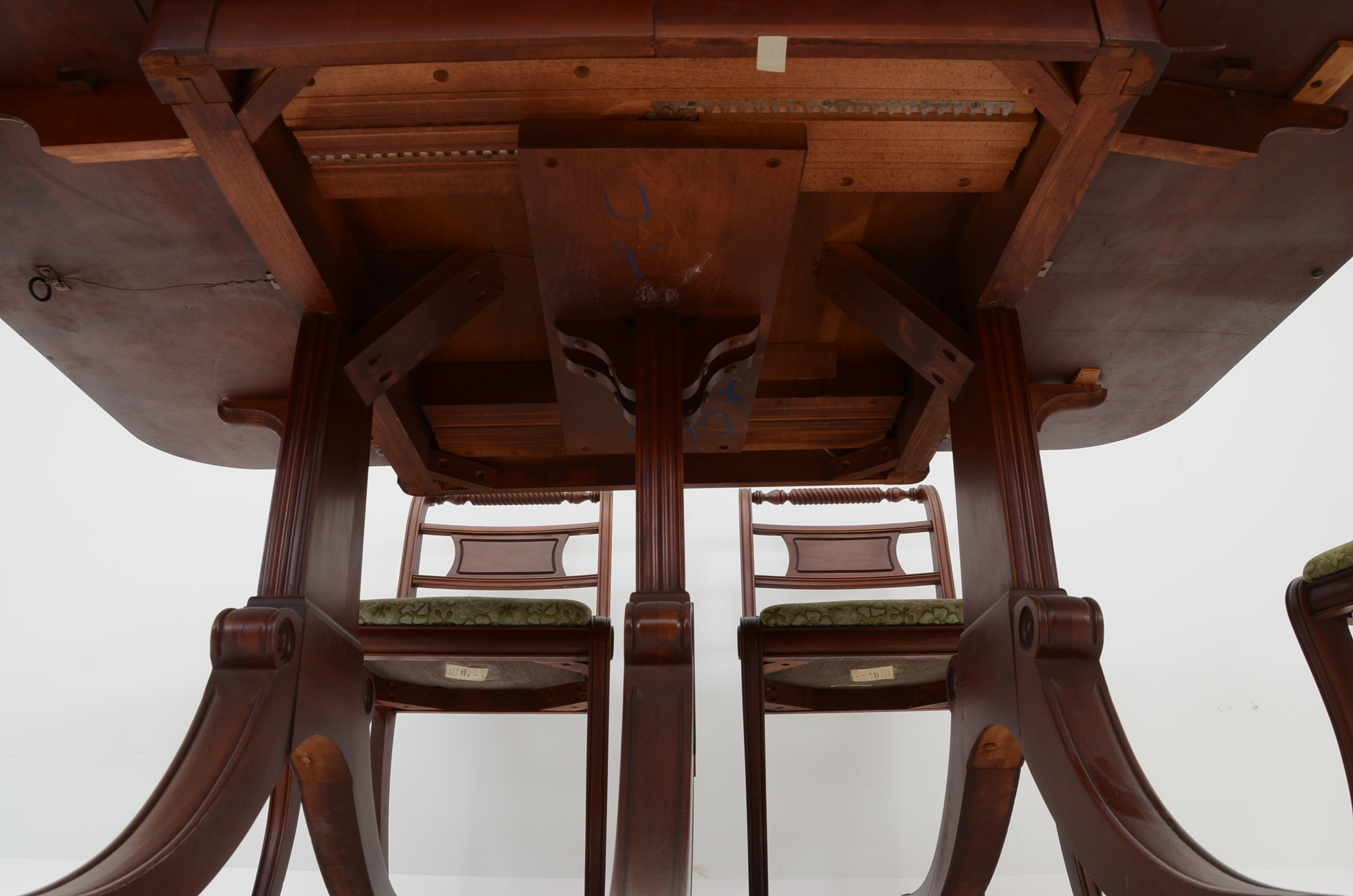 Consider H. Willett Co. Cherry Dining Table and Chairs